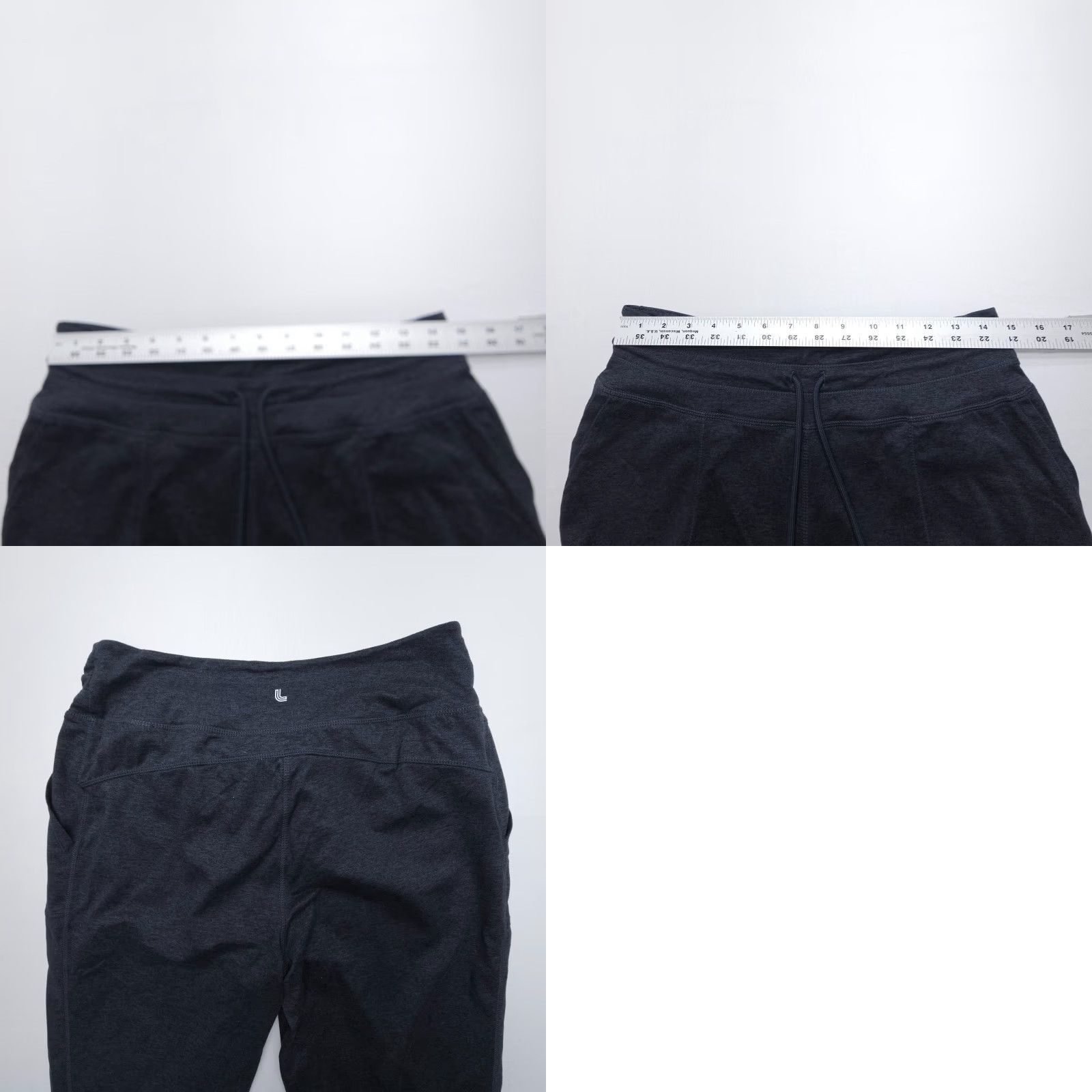 Vintage Lolë Lole Lounger Jogger Pants Womens M Charcoal Blue Stretch Athleisure Gym Yoga Size 29" - 8 Thumbnail