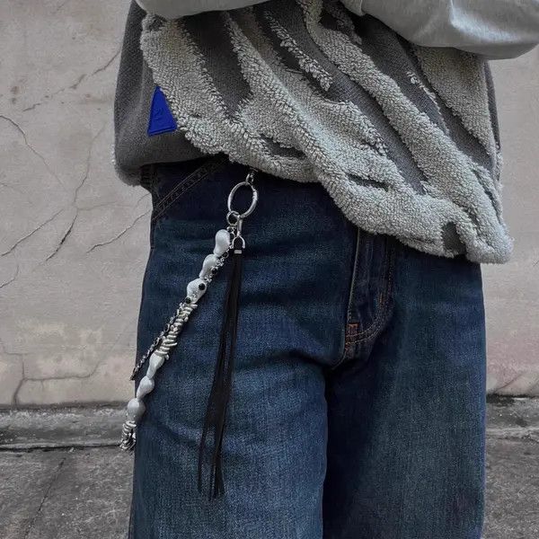 Jewelry Elegant Pearl and Silver Layered Wallet Chain Size ONE SIZE - 3 Thumbnail