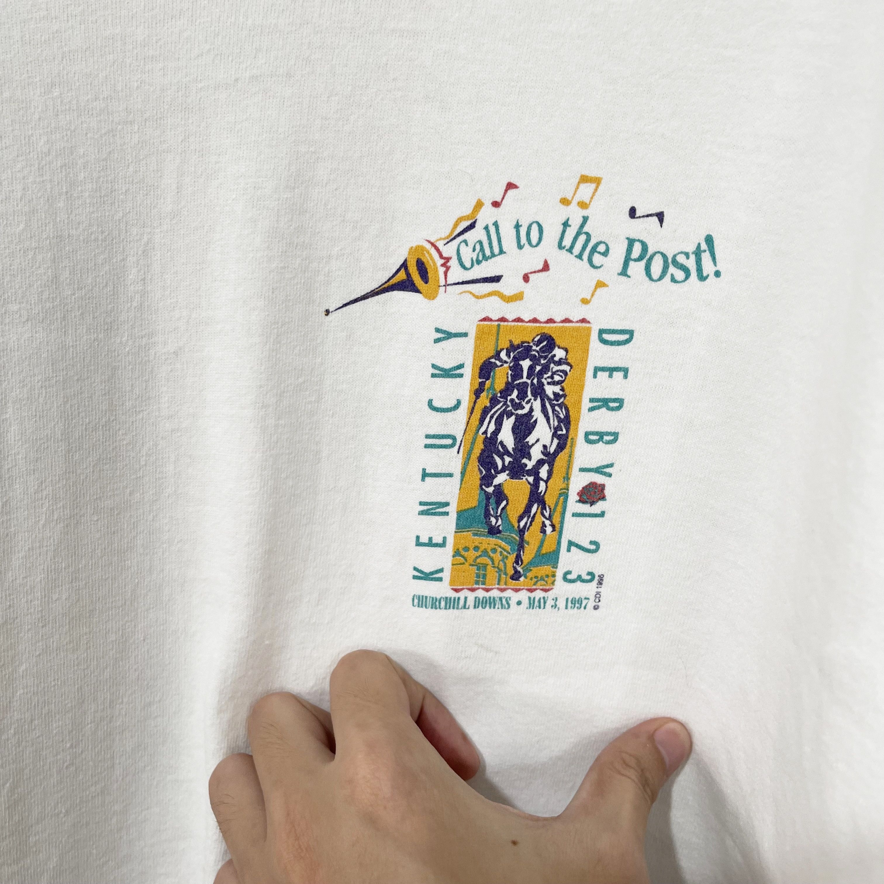 Vintage Vintage 1997 Kentucky Derby T-Shirt Size US XL / EU 56 / 4 - 5 Thumbnail