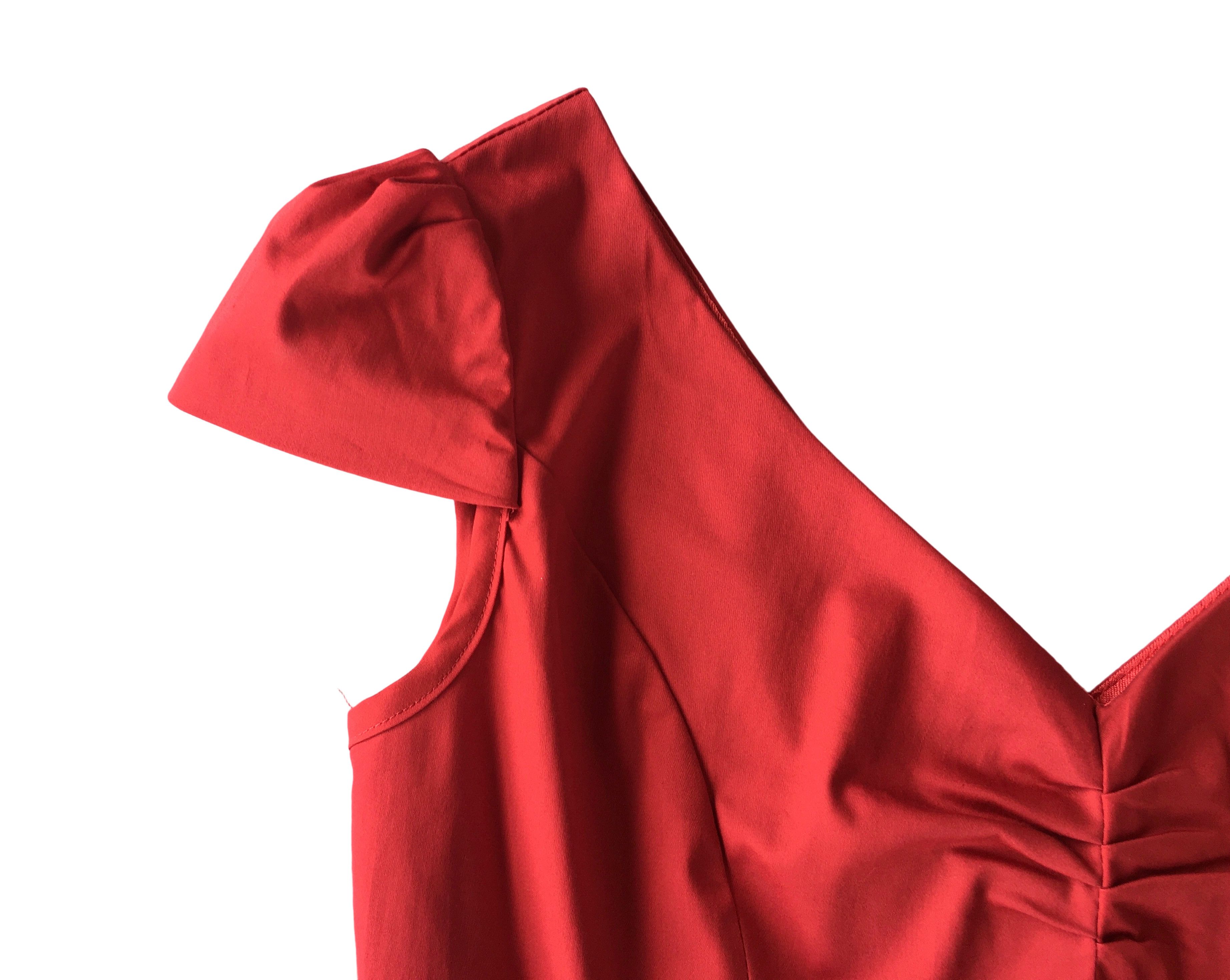 Other Red Vintage Style Pencil Dress Size L / US 10 / IT 46 - 5 Thumbnail