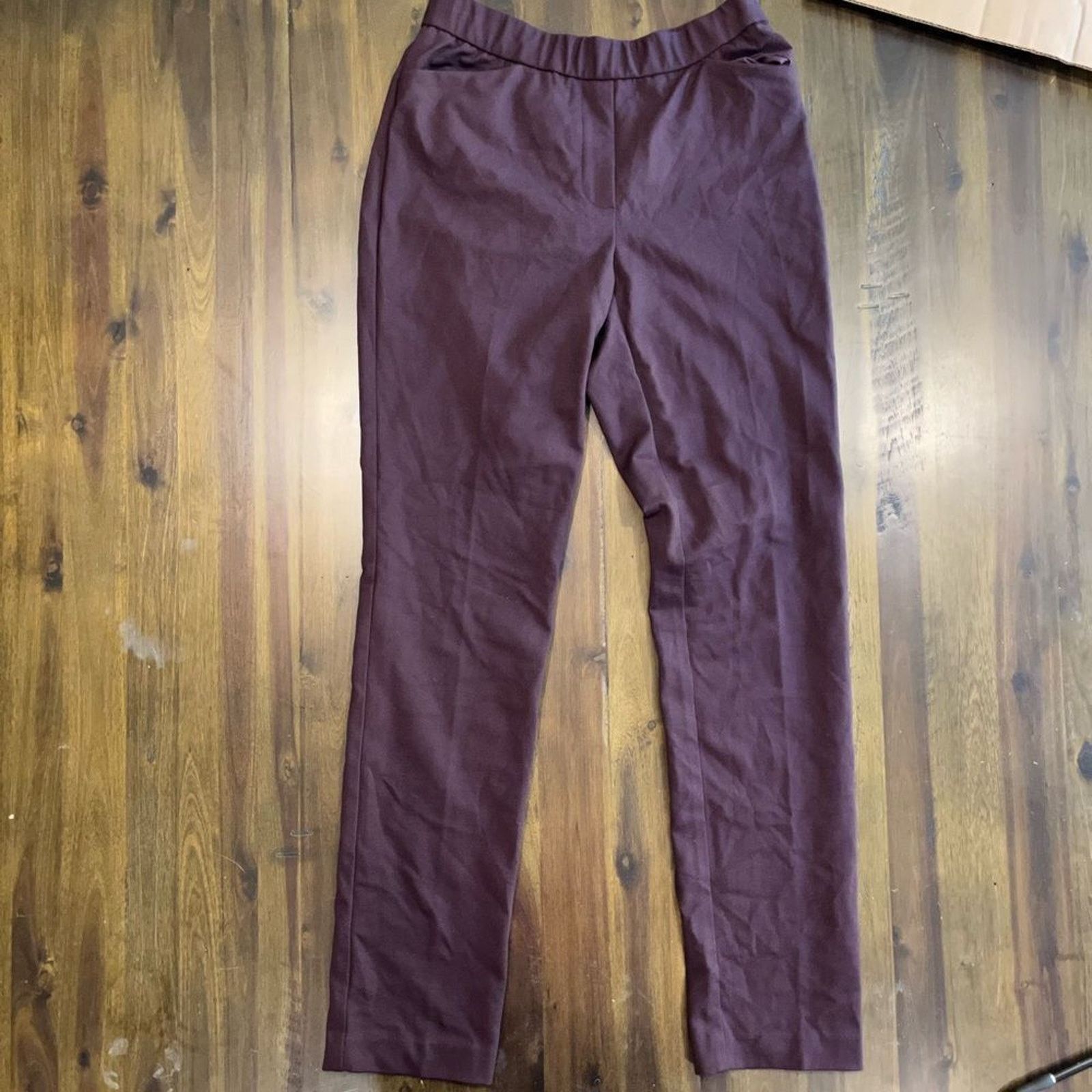 Vintage J. Jill Essential Ponte Slim-Leg Pants Plum - Size XS Size 24" / US 00 / IT 34 - 1 Thumbnail