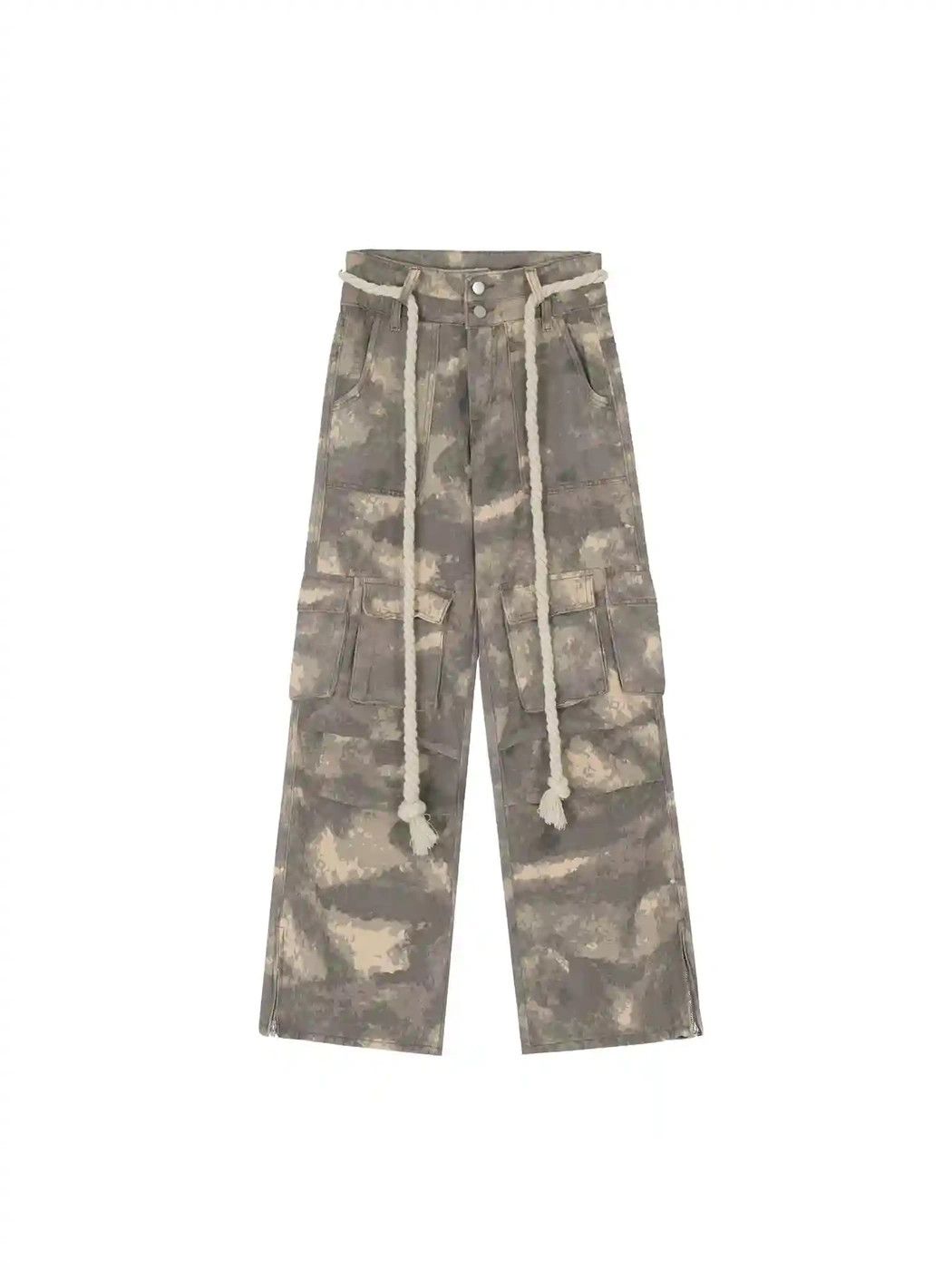 Designer × Japanese Brand × Vintage faded flared baggy camo cargo pants Size US 30 / EU 46 - 3 Thumbnail