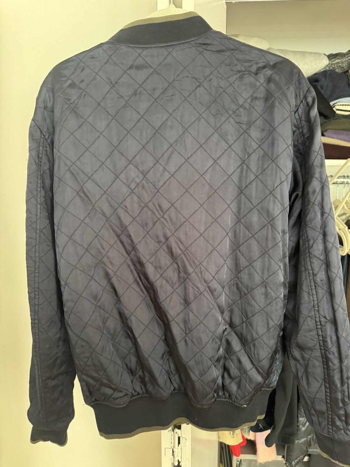 Vince Reversible green and blue quilted bomber Size US M / EU 48-50 / 2 - 4 Thumbnail