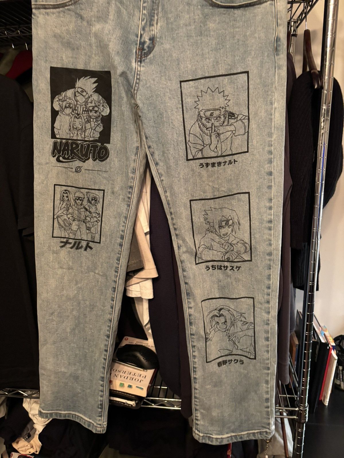 image of Hypland X Naruto Team 7 Denim in Blue, Men's (Size 34)