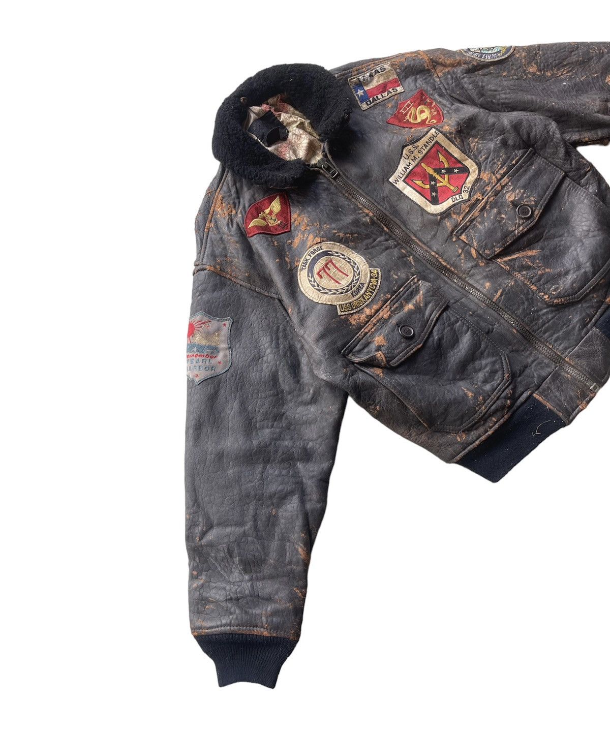 Avirex Avirex G-1 Flight Jacket ‘88 Vintage Leather US Navy Patches Size US M / EU 48-50 / 2 - 7 Thumbnail