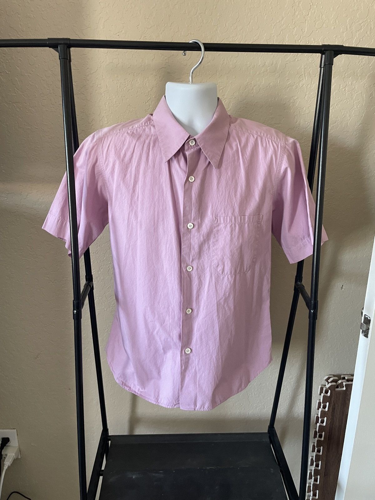 agnes b. 1 Pocket Slim Fit button Front SS shirt Size US L / EU 52-54 / 3 - 1 Thumbnail