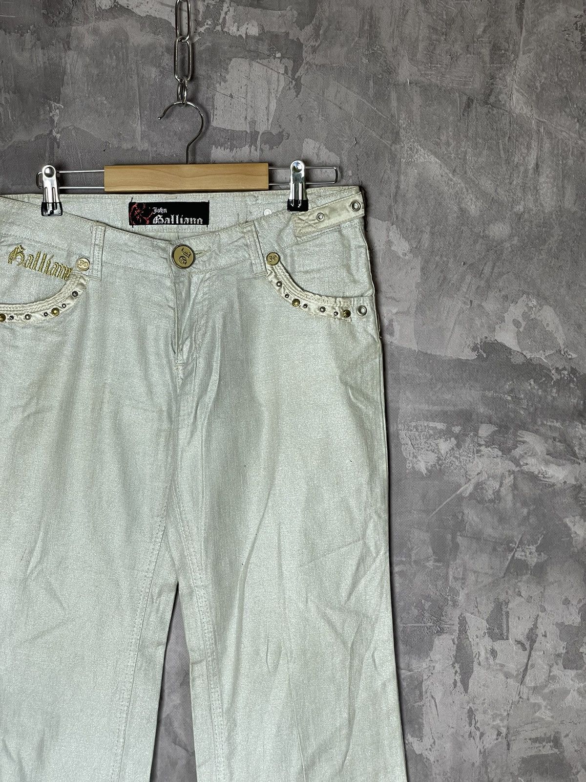 John Galliano × Vintage John Galliano Vintage Streetwear Pants Size 30" / US 8 / IT 44 - 3 Thumbnail