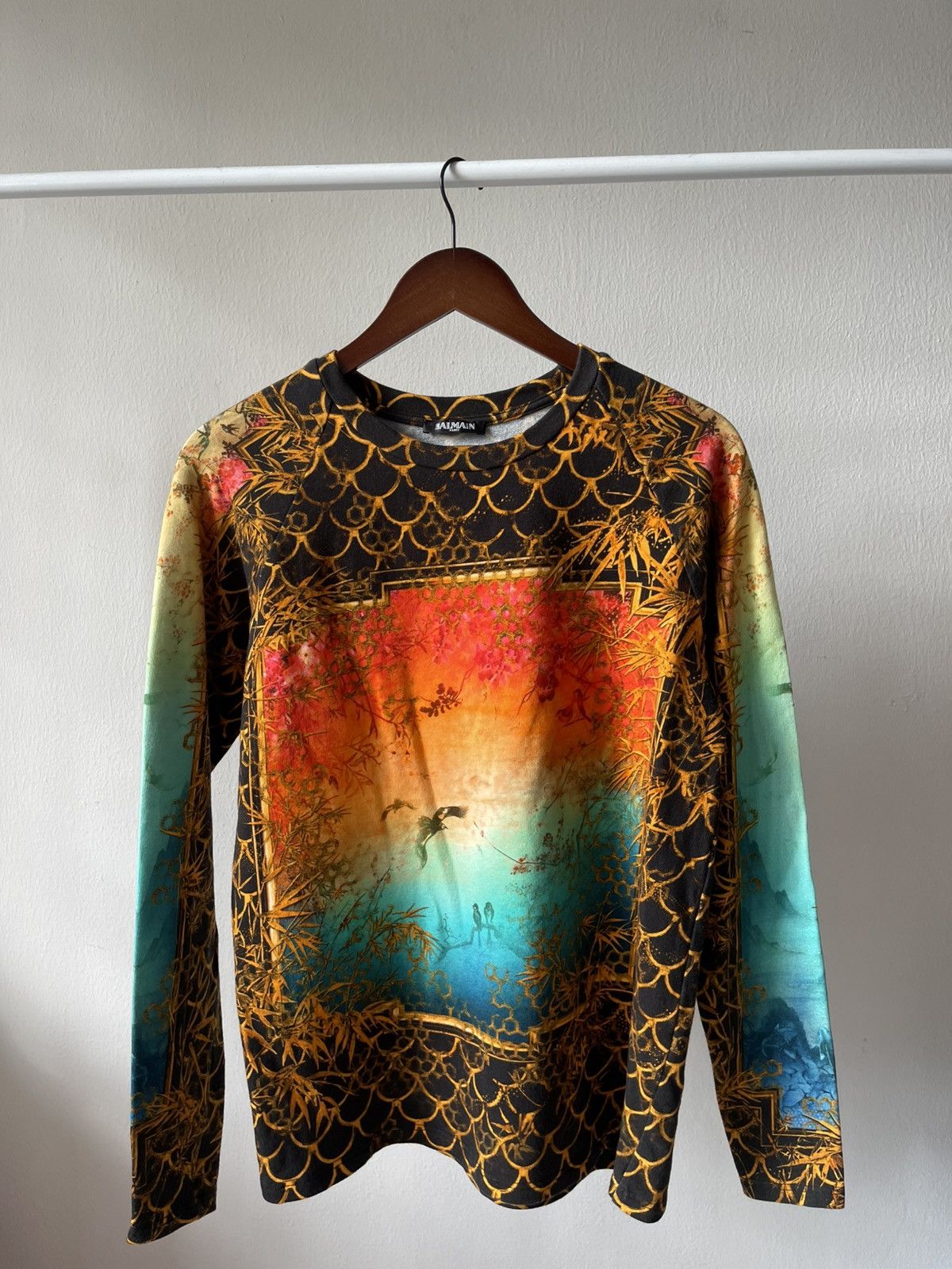 Balmain Balmain Oriental Print Long Sleeve A2 Size US M / EU 48-50 / 2 - 10 Thumbnail
