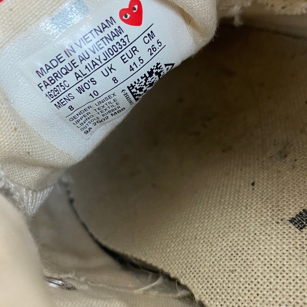 Comme des Garcons PLAY × Converse Converse Comme des Garcons Play Multi Heart Sneakers Men's 8 Size US 8 / EU 41 - 9 Thumbnail