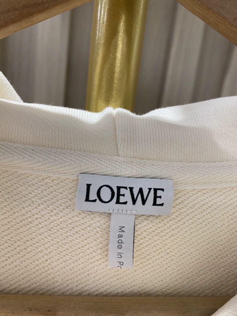Loewe LOEWE Tooth white hooded sweater Size US S / EU 44-46 / 1 - 3 Thumbnail