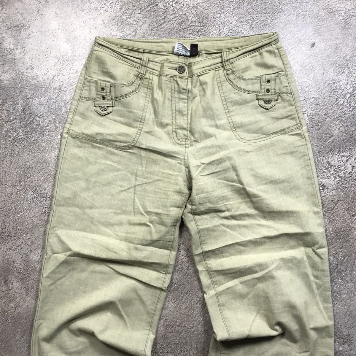 Vintage Y2K Baggy Distressed Cargo Pants Tactical Streetwear Logo 30 Size 30" / US 8 / IT 44 - 3 Thumbnail