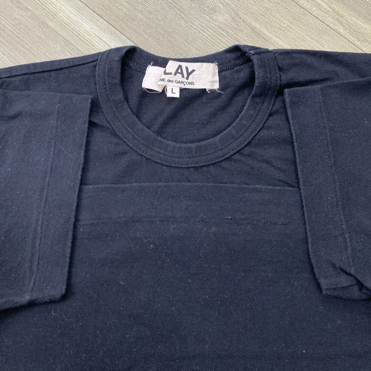 Comme des Garcons PLAY AD2018 Comme Des Garcons Play Double Small Heart CDG Tee Size US M / EU 48-50 / 2 - 4 Thumbnail