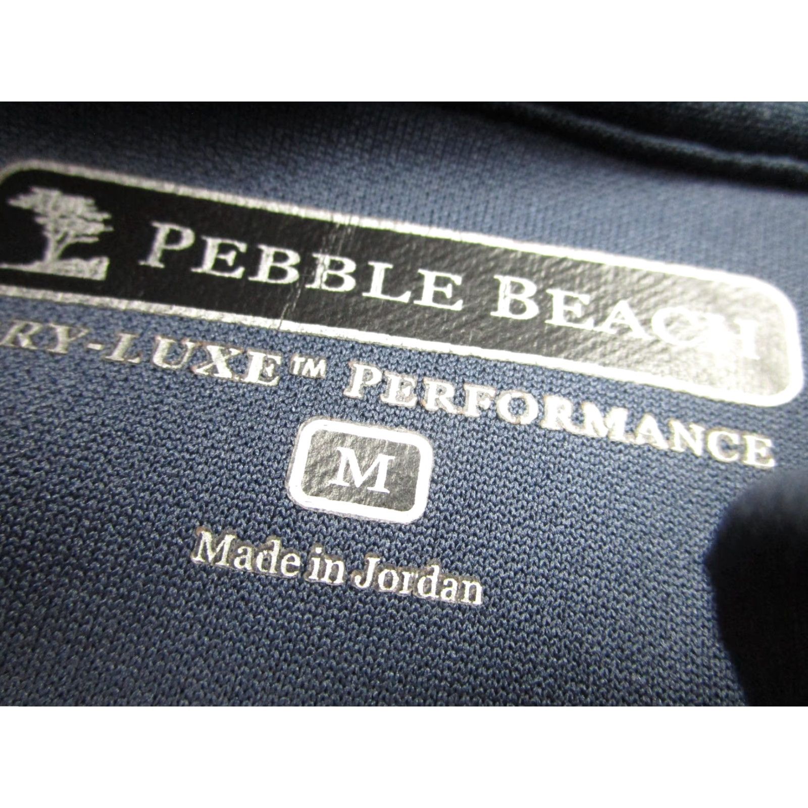 Vintage Pebble Beach Pullover Mens Medium Blue Dry-Luxe Performance 1/4 Zip Golf sweater Size US M / EU 48-50 / 2 - 6 Thumbnail