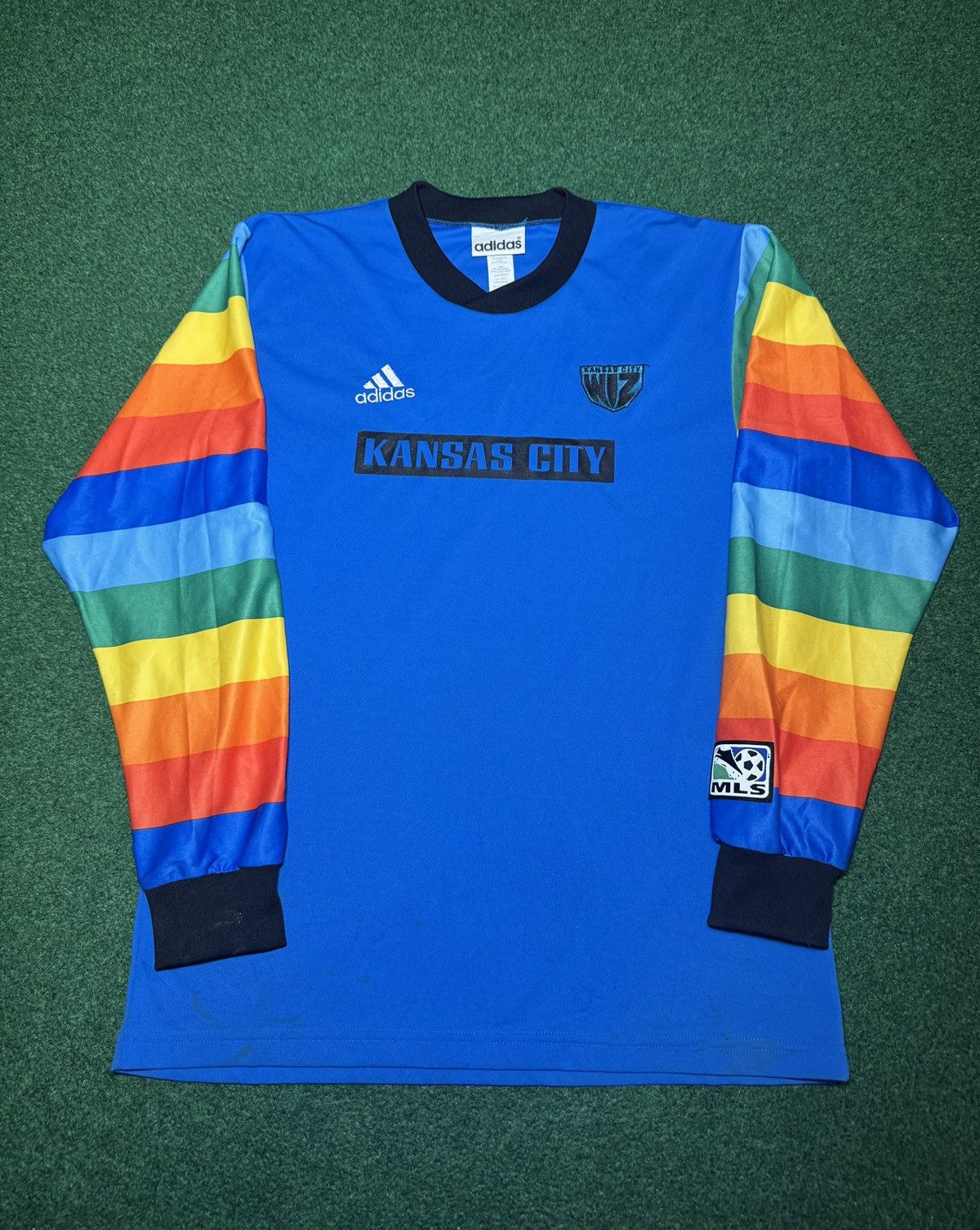 Adidas Vintage MLS Kansas City Wizards RARE LONG Sleeve Med Jersey Size US M / EU 48-50 / 2 - 1 Thumbnail