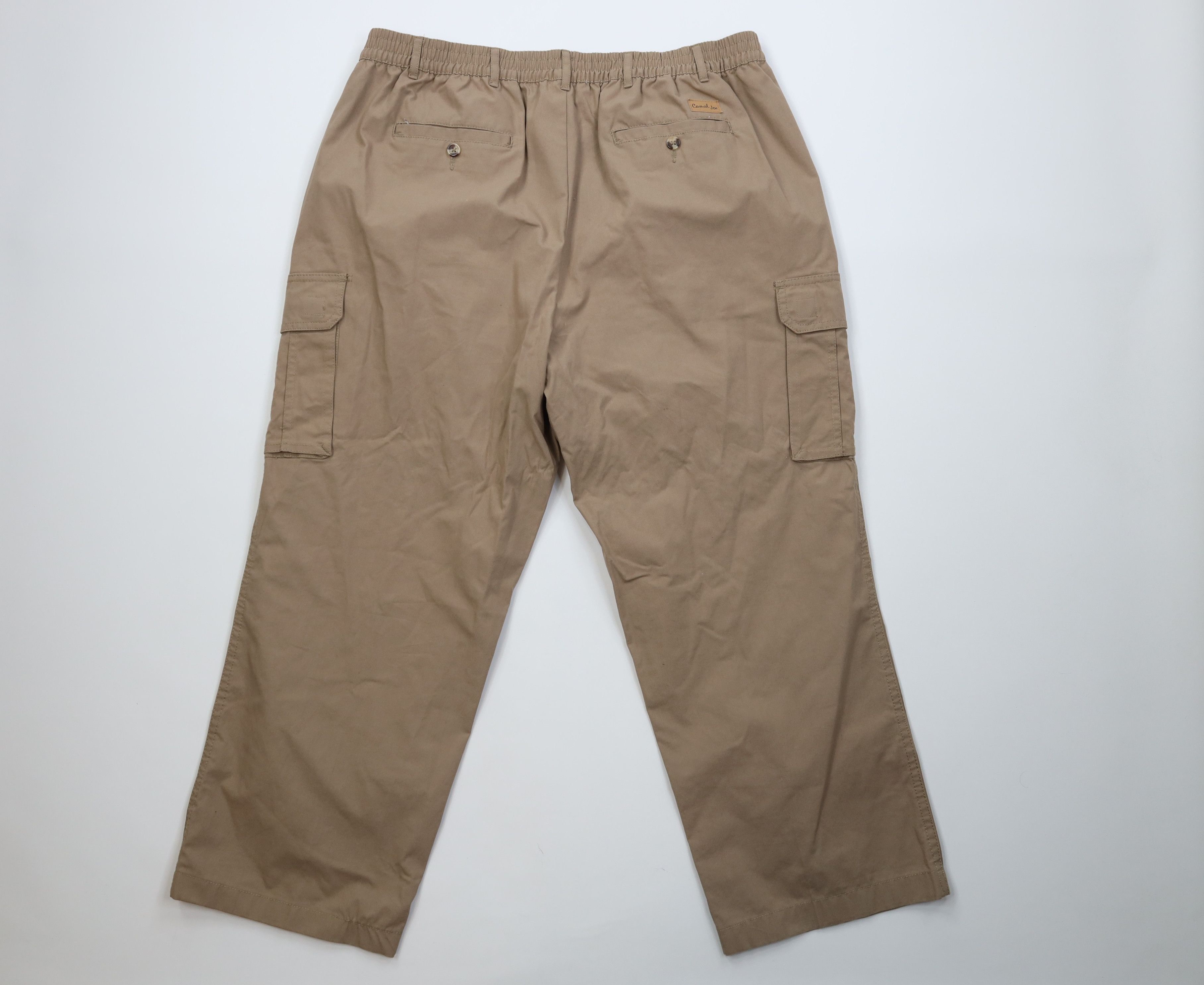 Vintage Vintage 90s Streetwear Baggy Wide Leg Cargo Pants Khaki Size US 44 / EU 60 - 9 Thumbnail