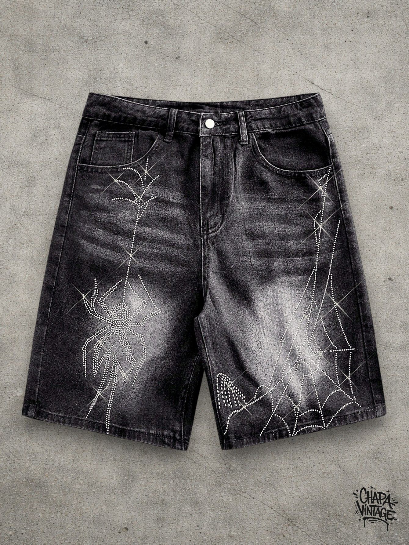 Japanese Brand Washed gray denim shorts Size US 32 / EU 48 - 1 Thumbnail