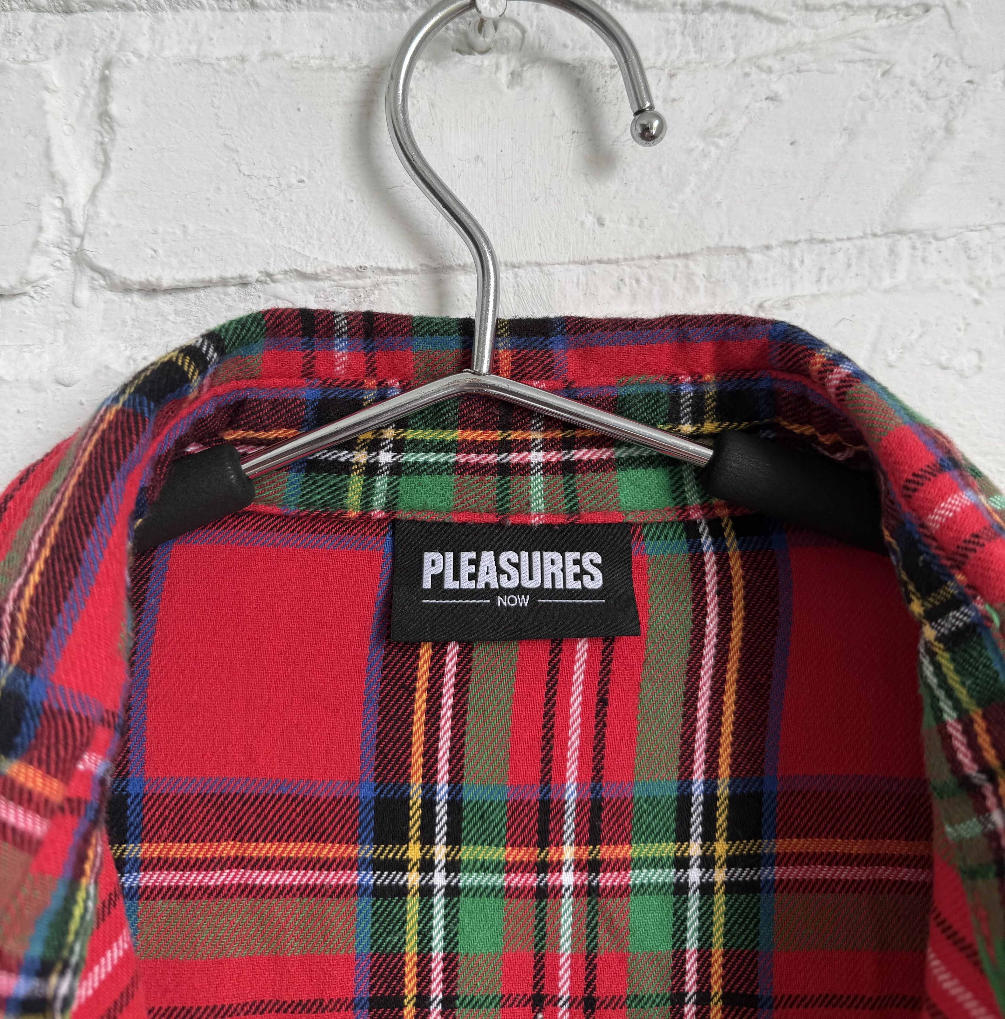 Pleasures Pleasures flannel shirt back logo Size US M / EU 48-50 / 2 - 3 Thumbnail