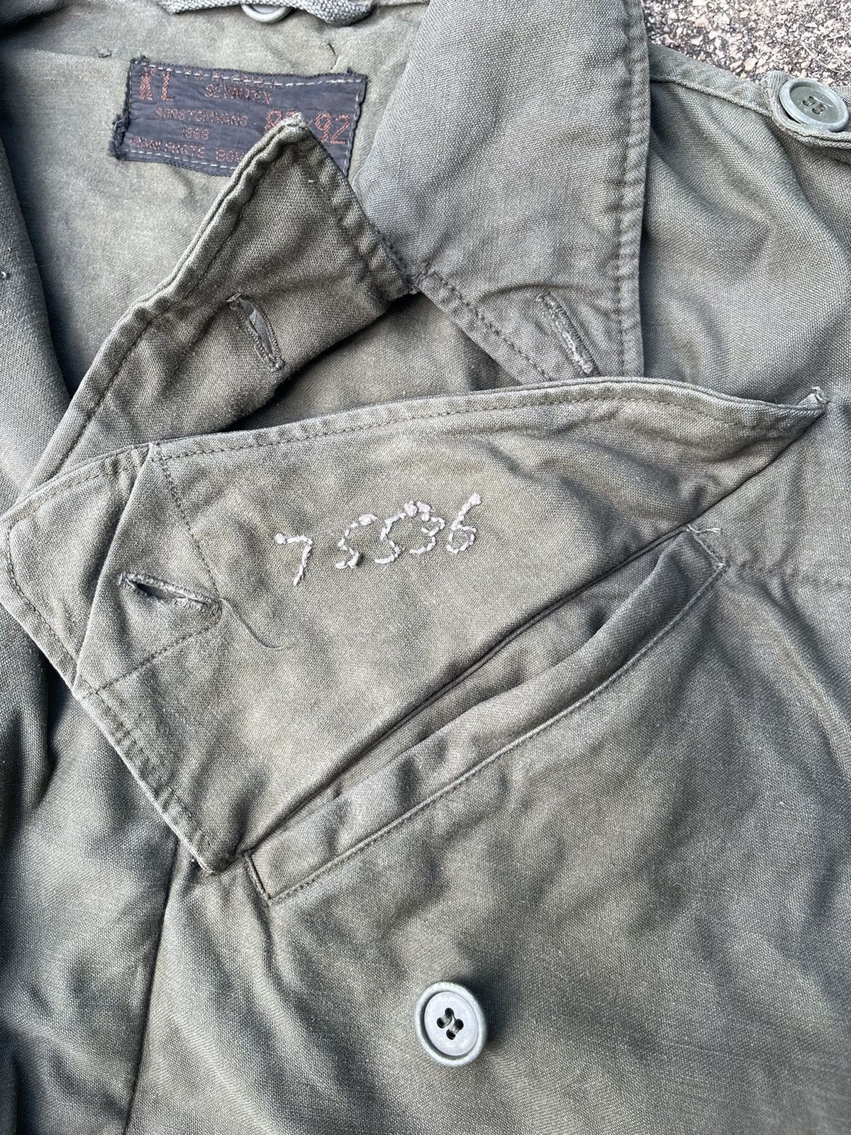 Vintage Vintage German Military M-65 Field Jacket (Faded Olive) Size US XL / EU 56 / 4 - 7 Thumbnail