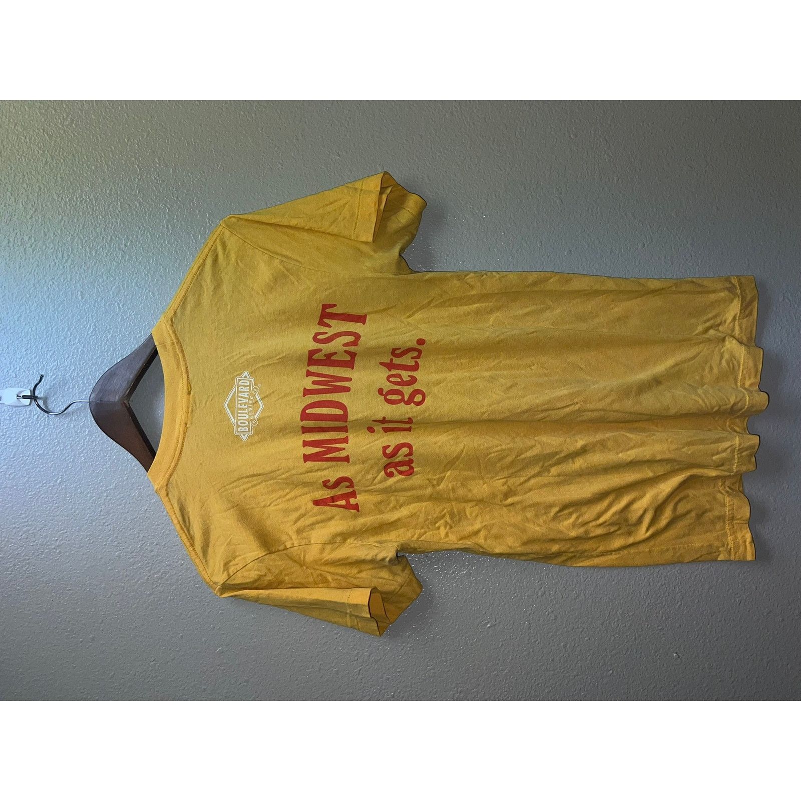 Vintage Wheat Beer Shirt Charlie Hustle Boulevard Brewing Tee S Size US S / EU 44-46 / 1 - 6 Thumbnail