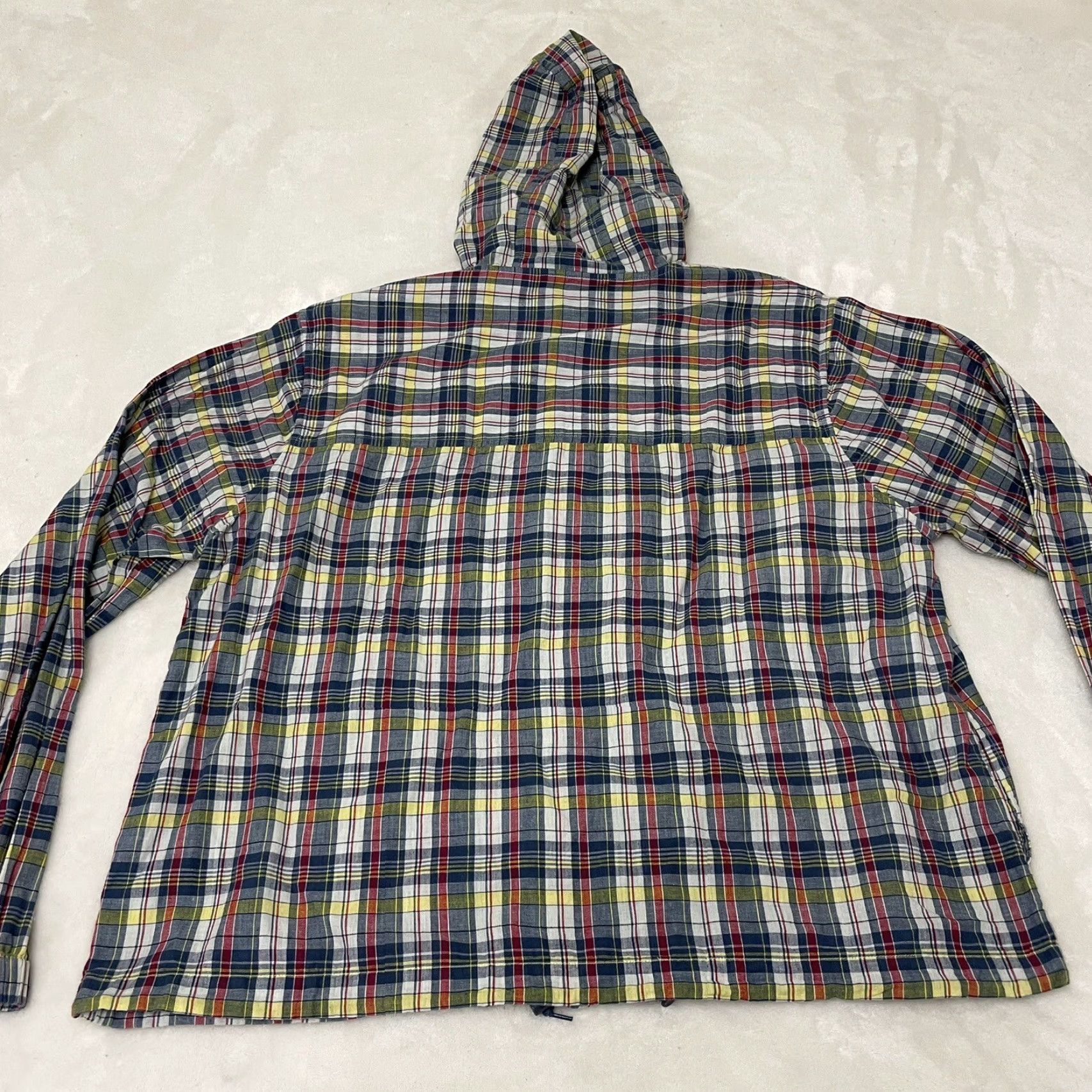 Orvis VINTAGE Orvis Plaid Flannel Jacket Hooded Blue Red Yellow XL Full Zip Light-weight Jacket Windbreaker Unisex Adults Mens Womens Size XL / US 12-14 / IT 48-50 - 7 Thumbnail