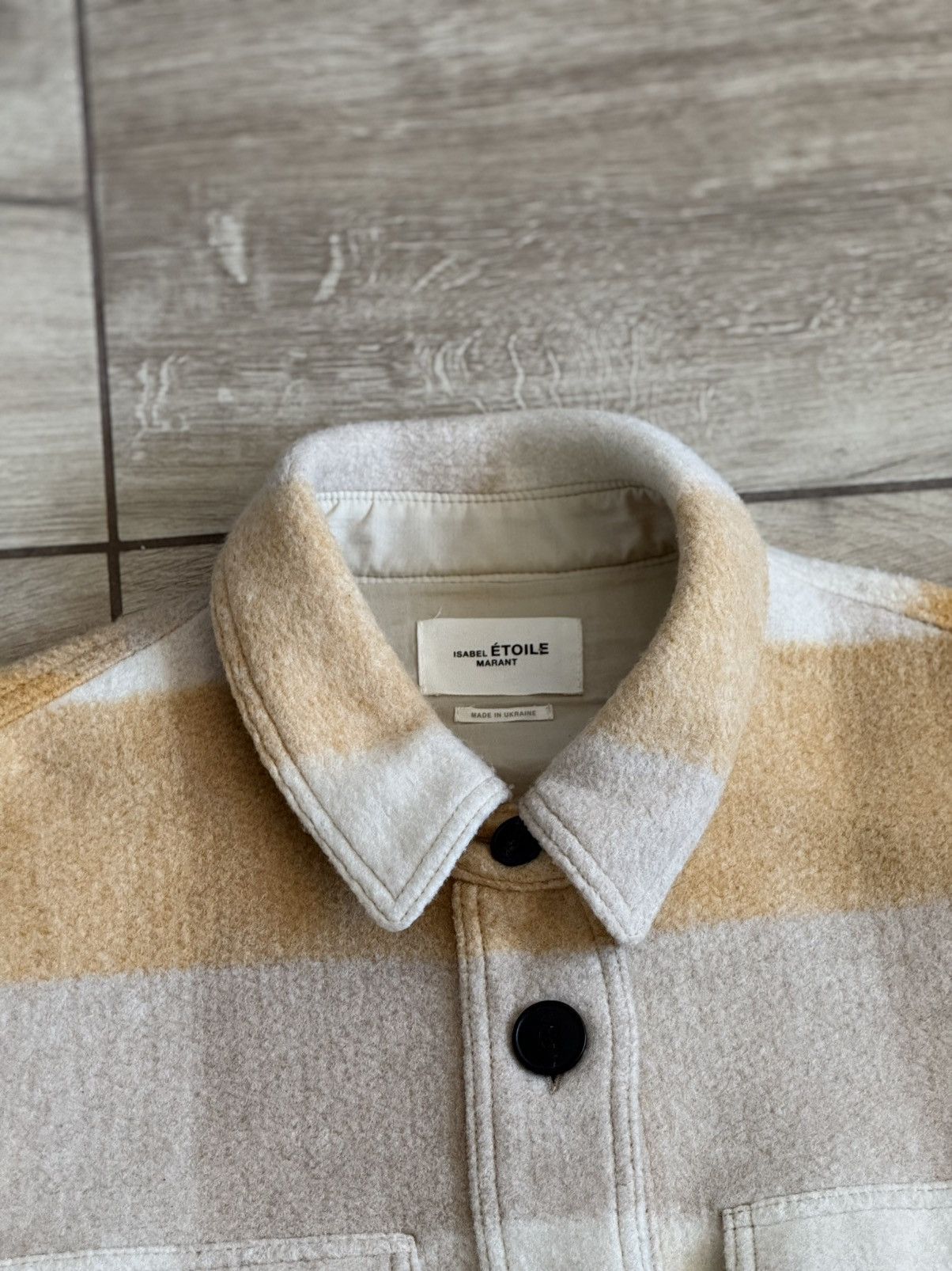 Isabel Marant Etoile Isabel Marant Haveli Jacket Coat Wool Yellow Checked size 36 Size S / US 4 / IT 40 - 4 Thumbnail