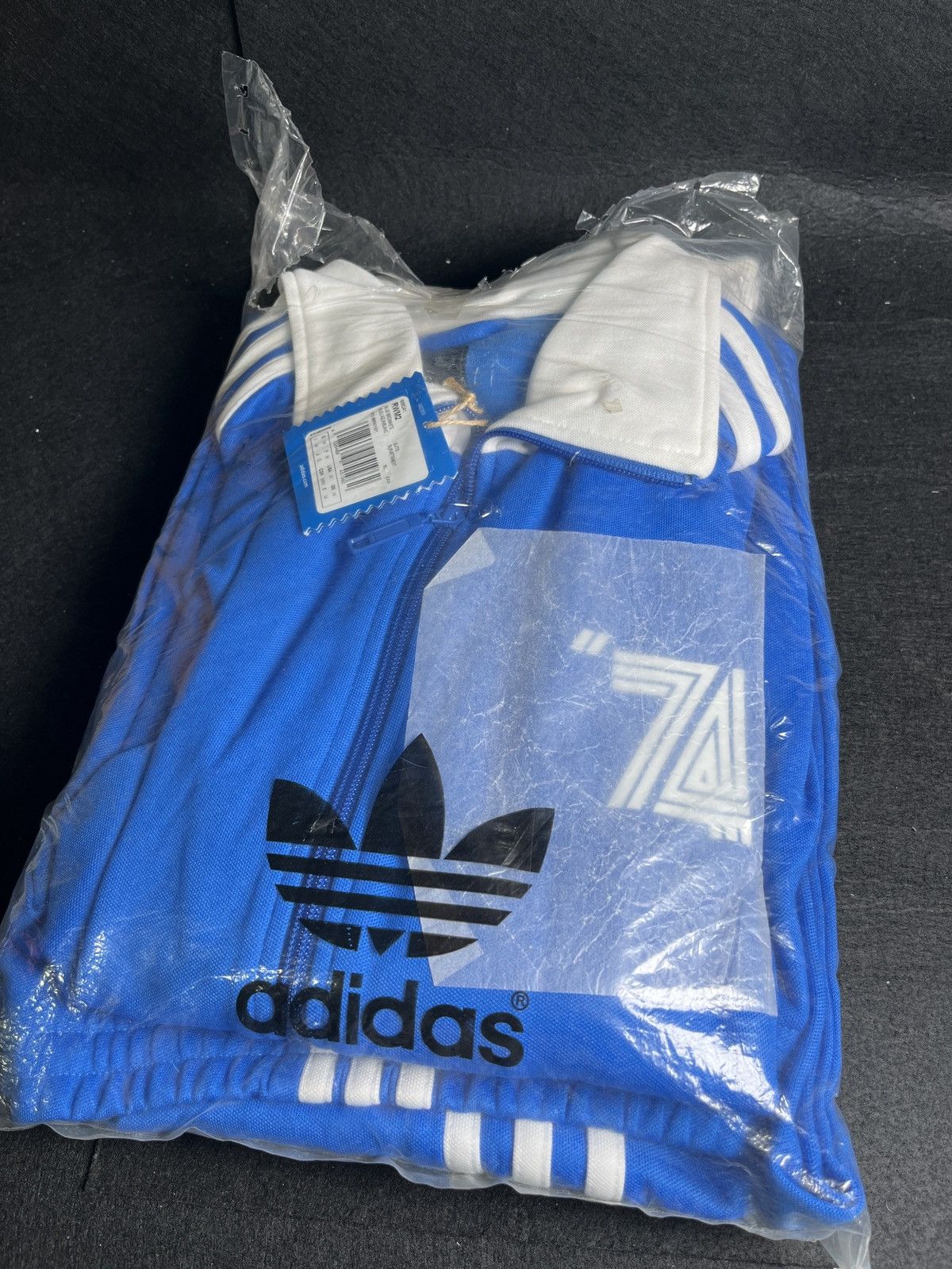 image of Adidas X Robbie Williams 686041 Suits Blue Bird White, Men's (Size Medium)