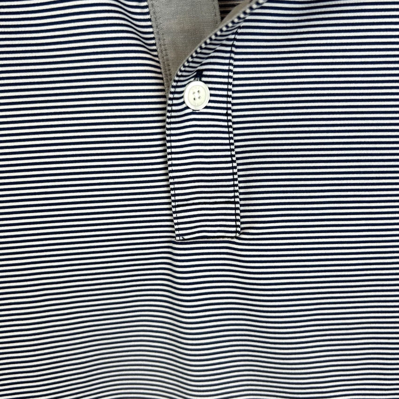 Nike Nike Polo Shirt Mens M Dri-Fit Navy White Stripe Polyester Golf Preppy Shirt Size US M / EU 48-50 / 2 - 5 Thumbnail