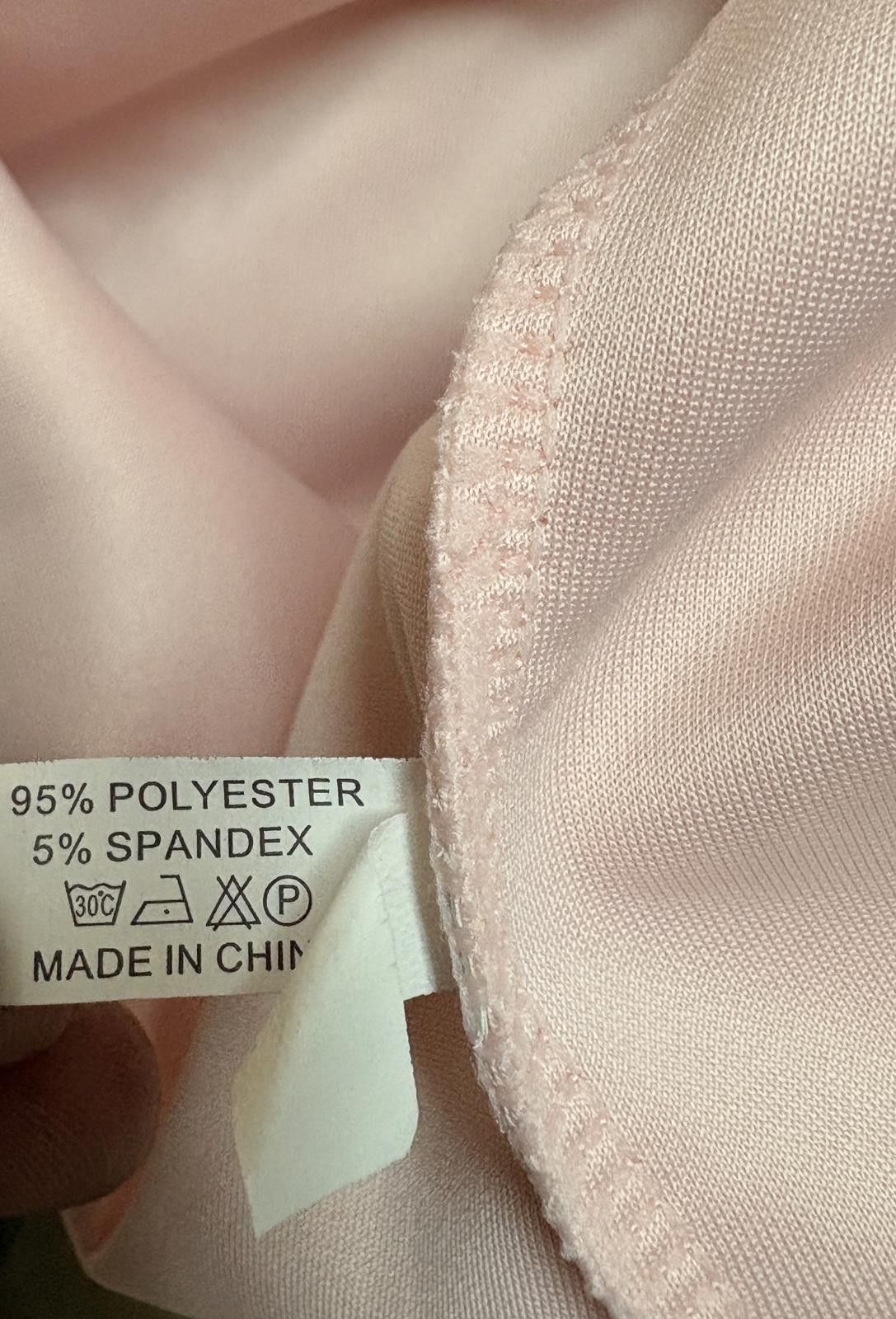 Unknown London Soft Pink Off-Shoulder Midi Dress Size XXL / US 16-18 / IT 52-54 - 4 Thumbnail