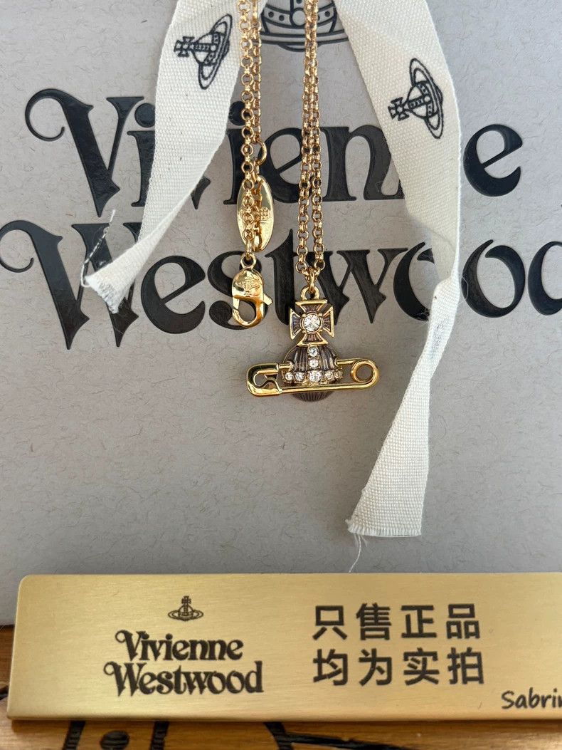 Vivienne Westwood Vivienne Westwood kitty gold enamel brooch necklace Size ONE SIZE - 2 Thumbnail