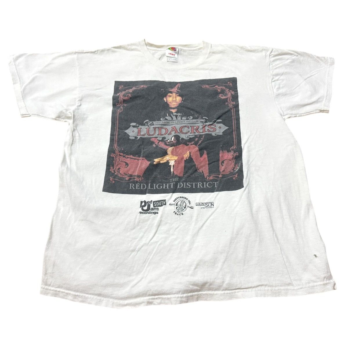 Rap Tees Vintage 2000s Ludacris Red Light District T Shirt Y2K Size US XL / EU 56 / 4 - 1 Thumbnail