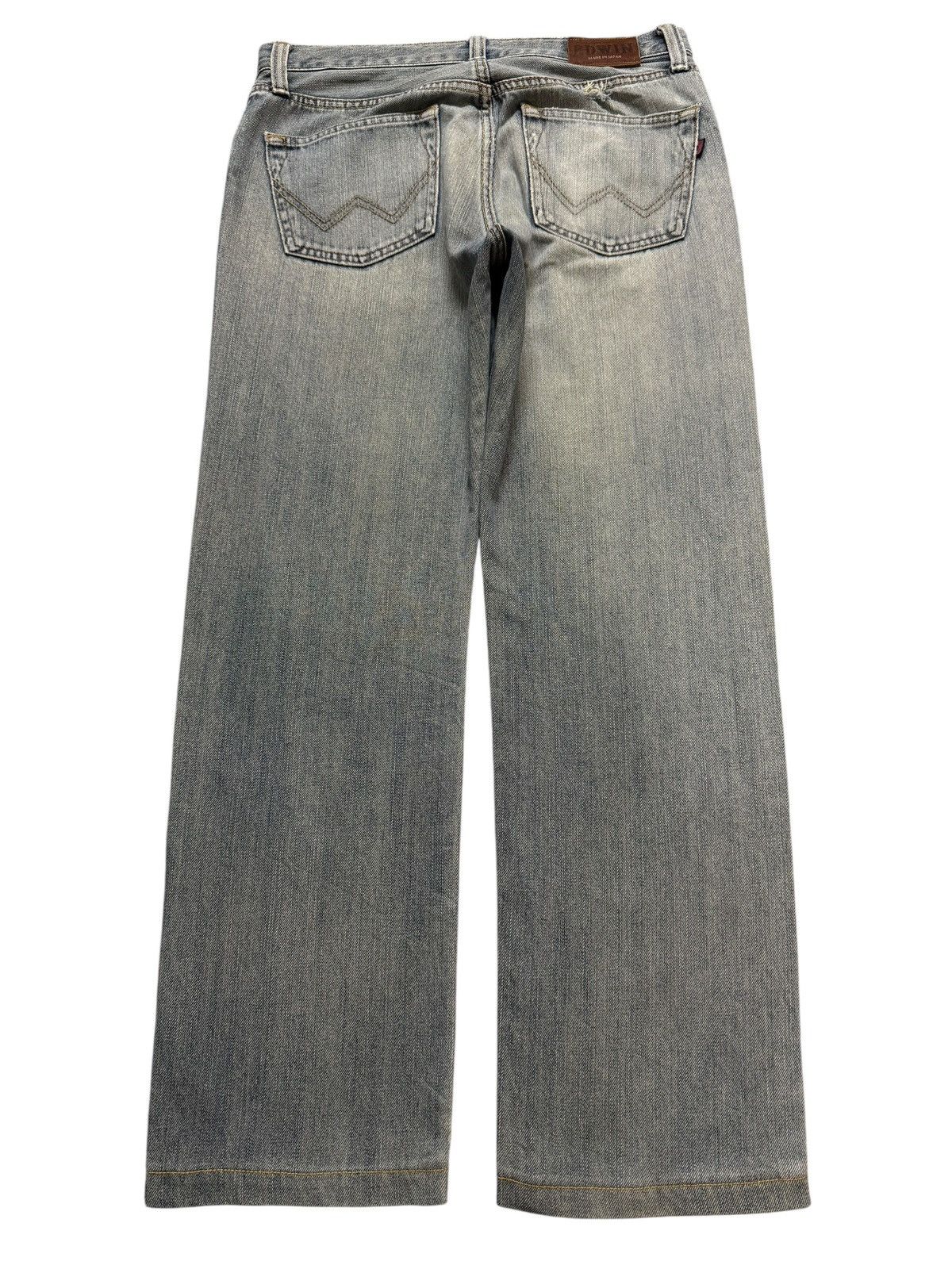 Edwin Vintage 90s Edwin 403 Faded Wash Distress Regular Straight Size US 31 - 2 Thumbnail