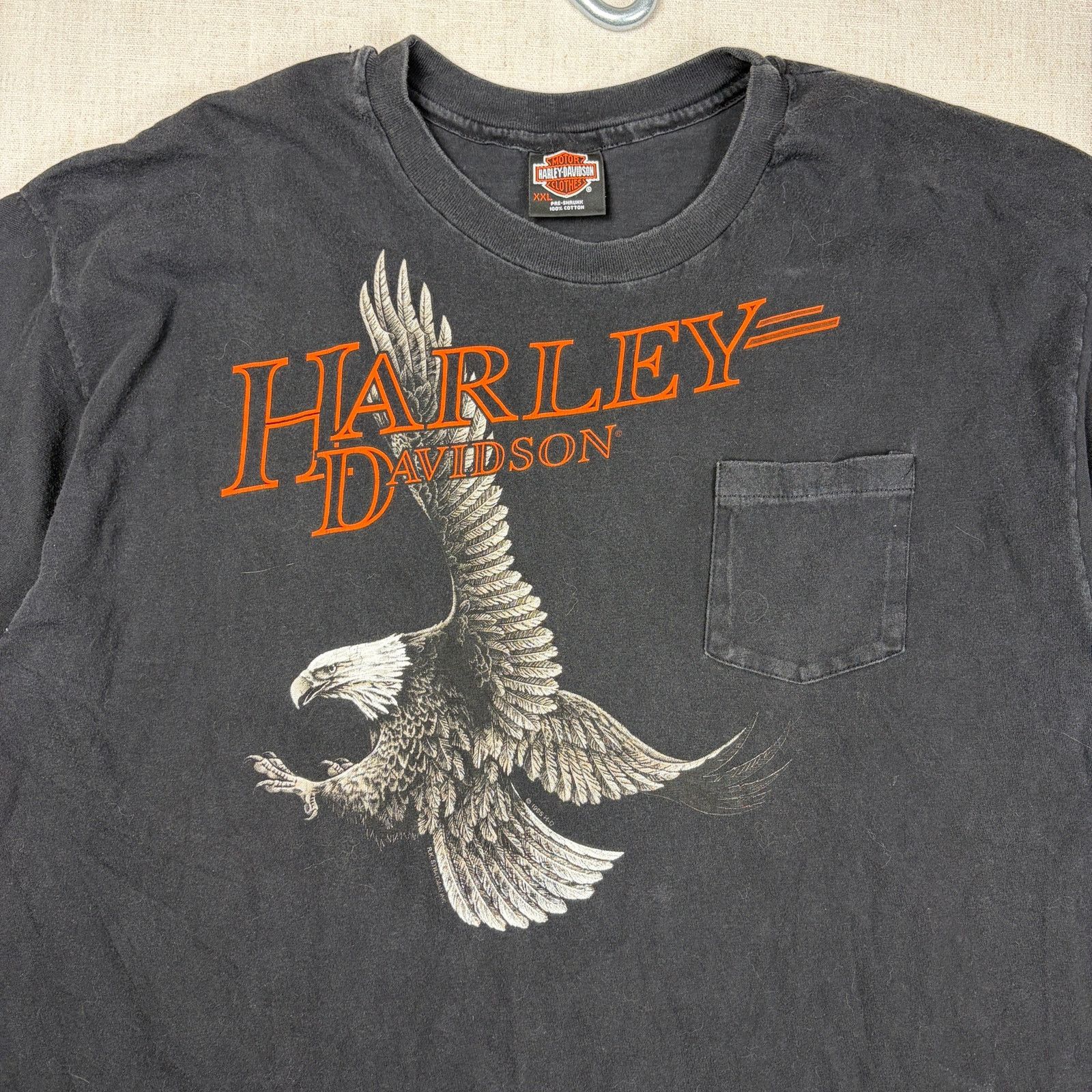 Harley Davidson Vintage Harley Davidson Soaring Eagle 1996 XXL Pocket Tee Size US XXL / EU 58 / 5 - 2 Thumbnail