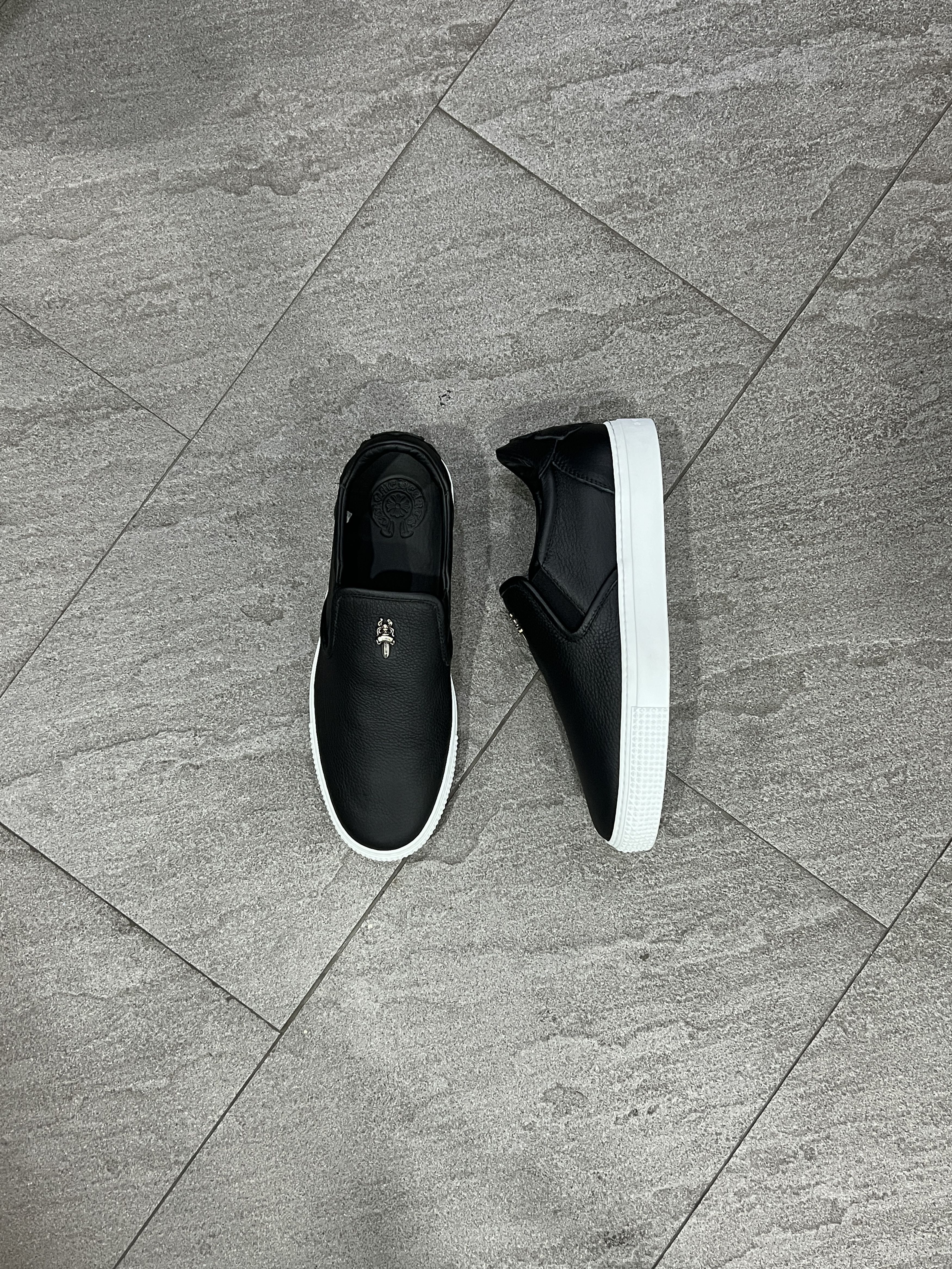 Chrome Hearts Chrome Hearts Dagger Slip On Sneakers Black 41 Size US 8 / EU 41 - 4 Thumbnail
