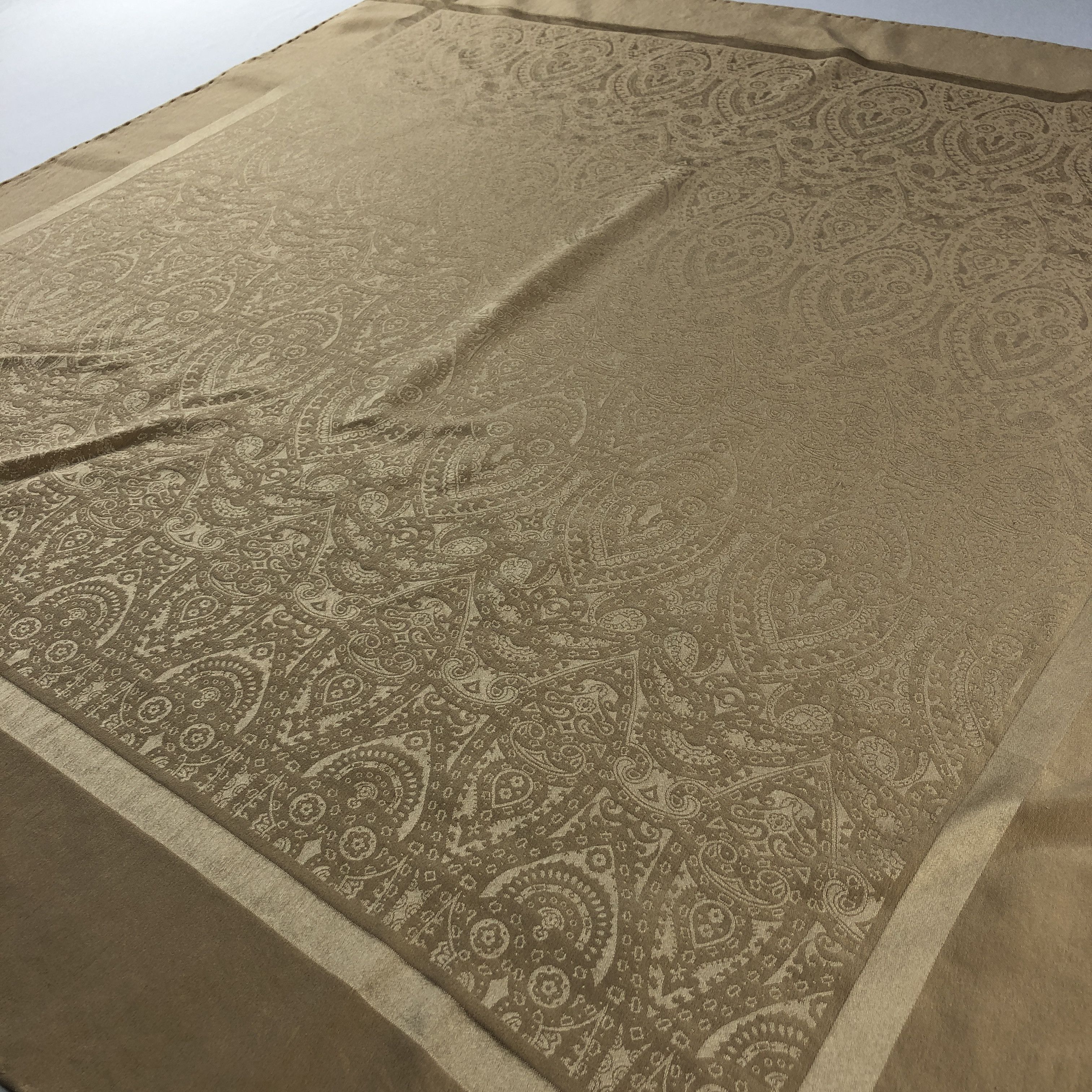 Japanese Brand Vintage Luxury Paisley Silk Scarf M1411 Size ONE SIZE - 3 Thumbnail