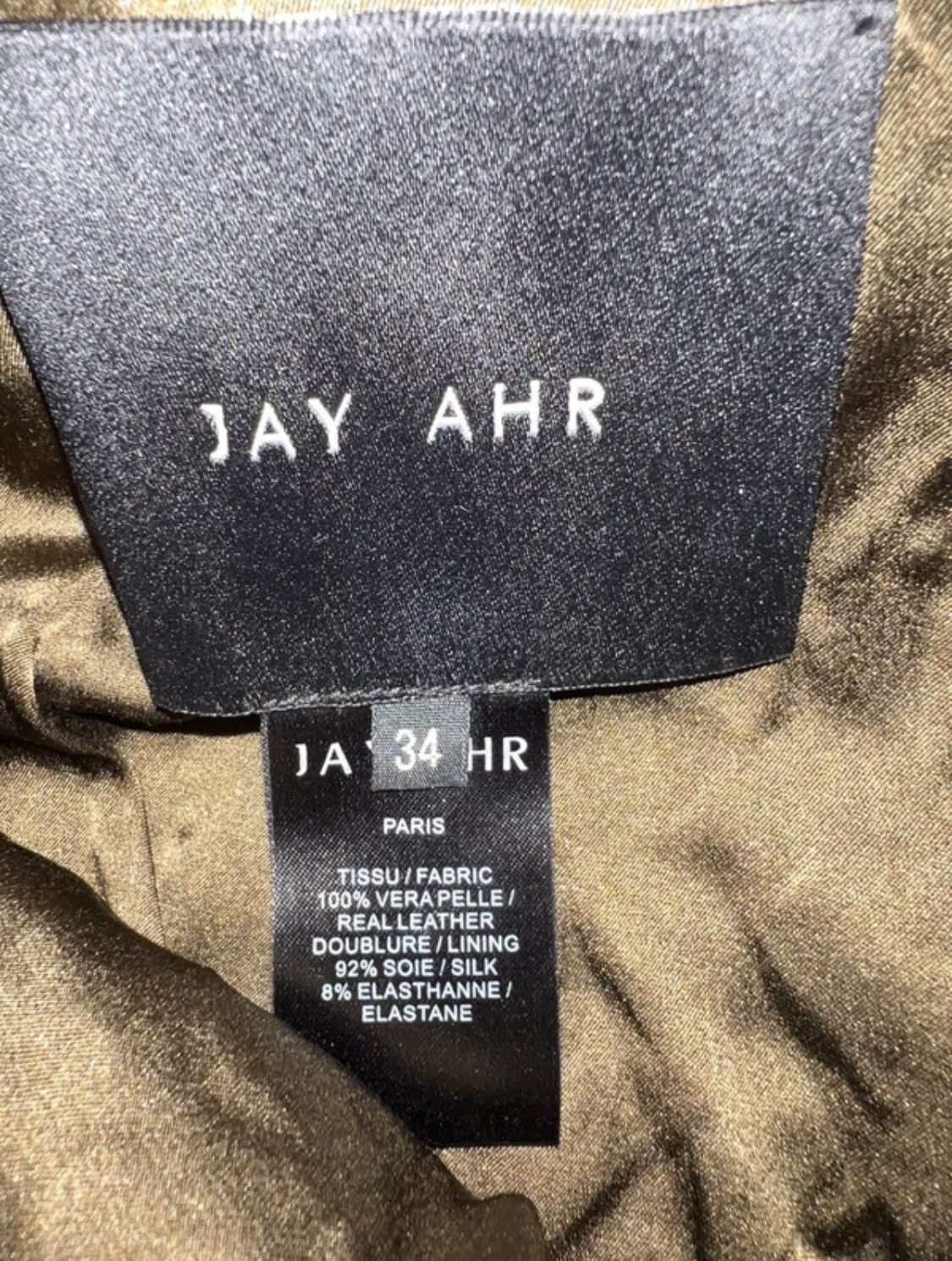 Other Khaki Jay Ahr leather skirt Size 25" / US 0 / IT 36 - 5 Thumbnail