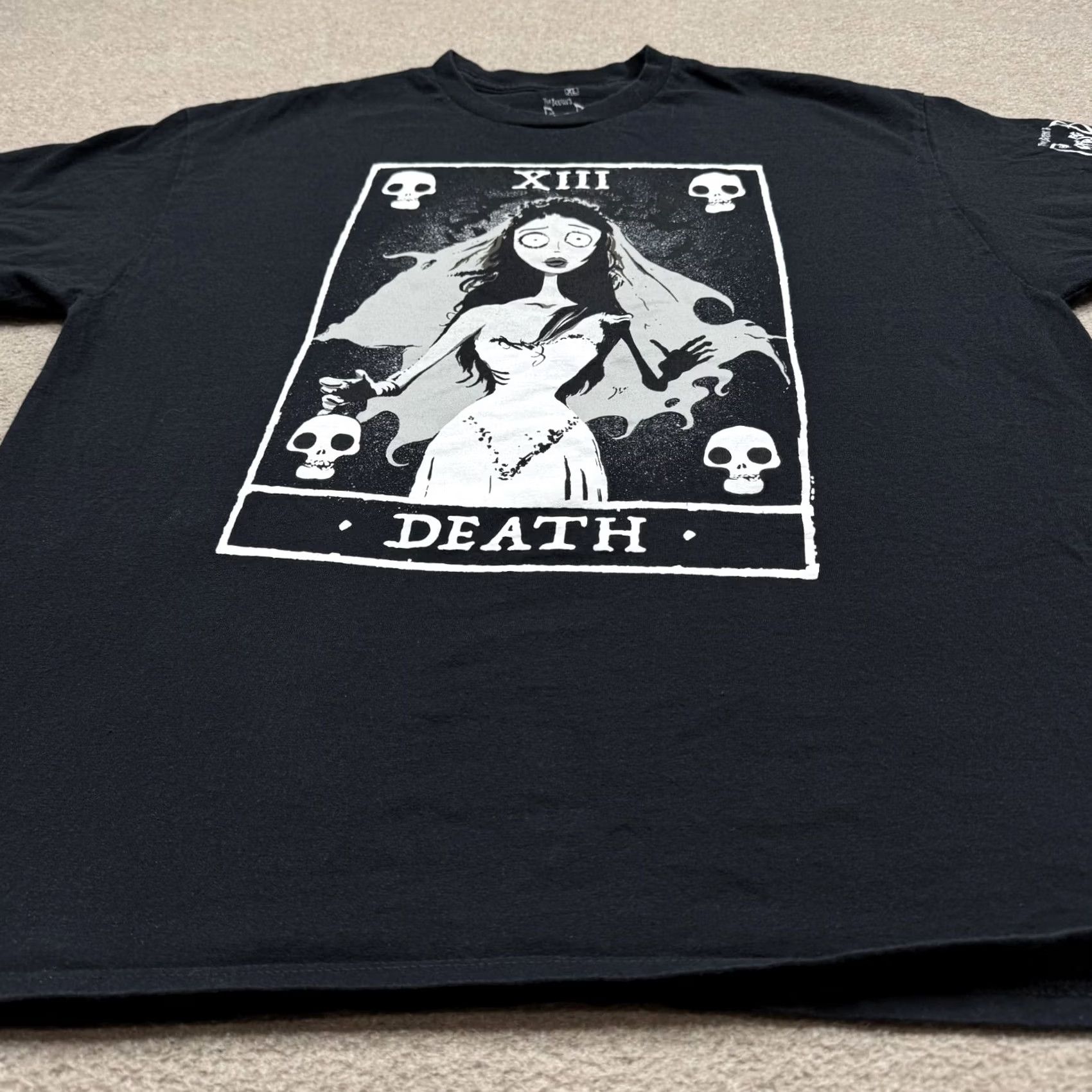 Ripple Junction Ripple Junction Corpse Bride Shirt XL Black Short Sleeve Graphic Tee Tim Burton Movie Men's Size US XL / EU 56 / 4 - 2 Thumbnail