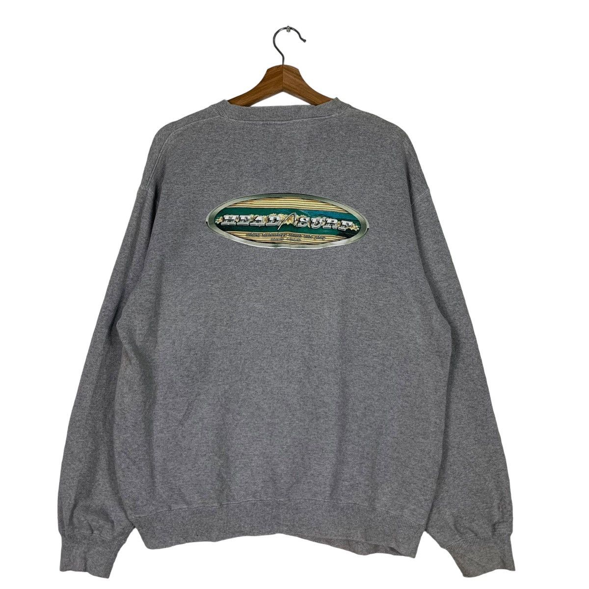 Japanese Brand HEAD SURF Big Logo Sweatshirts #0787-C36 Size US L / EU 52-54 / 3 - 1 Thumbnail