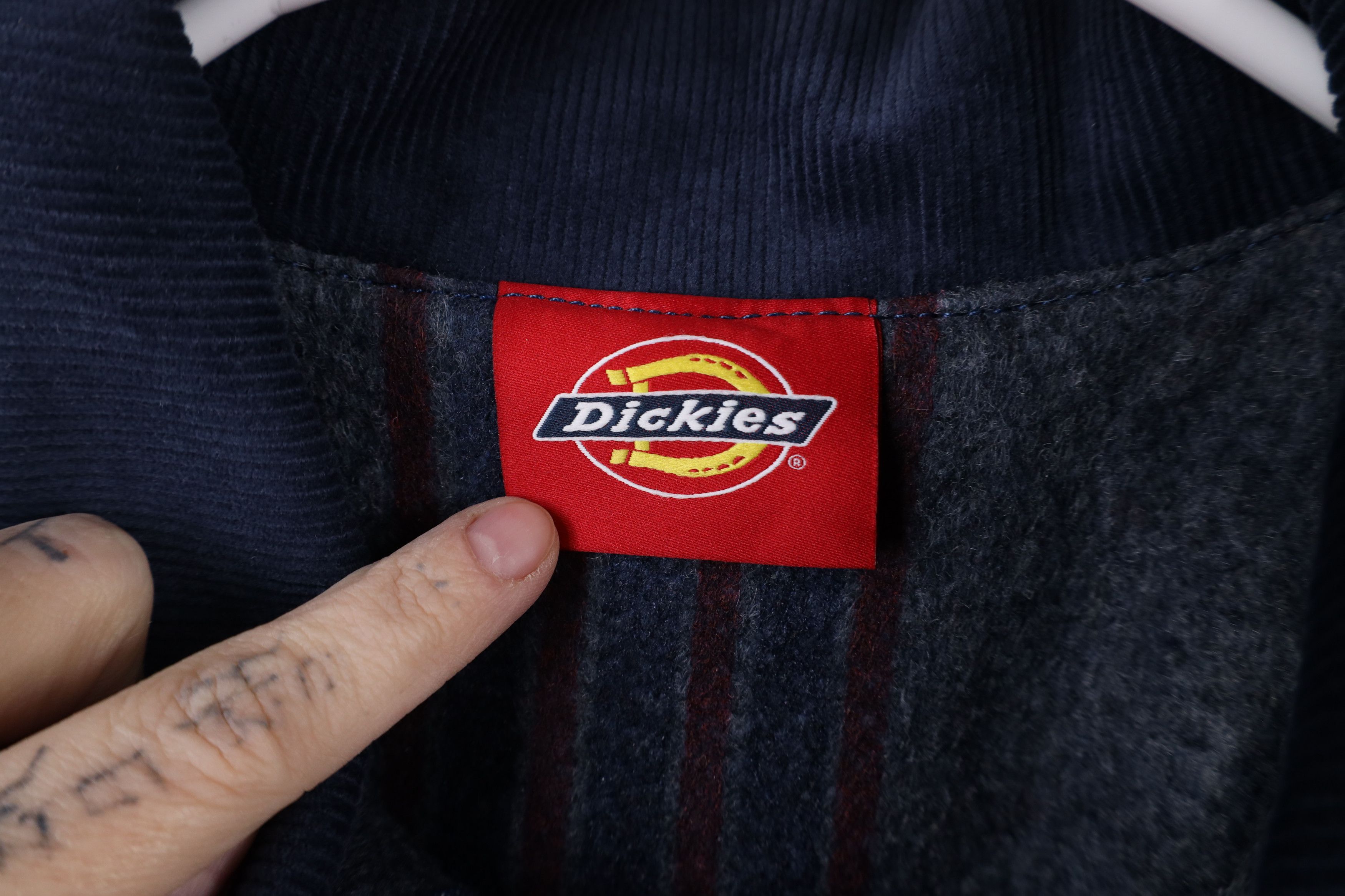 Dickies × Vintage Vintage 90s Dickies Blanket Lined Denim Chore Barn Jacket Size US L / EU 52-54 / 3 - 8 Thumbnail