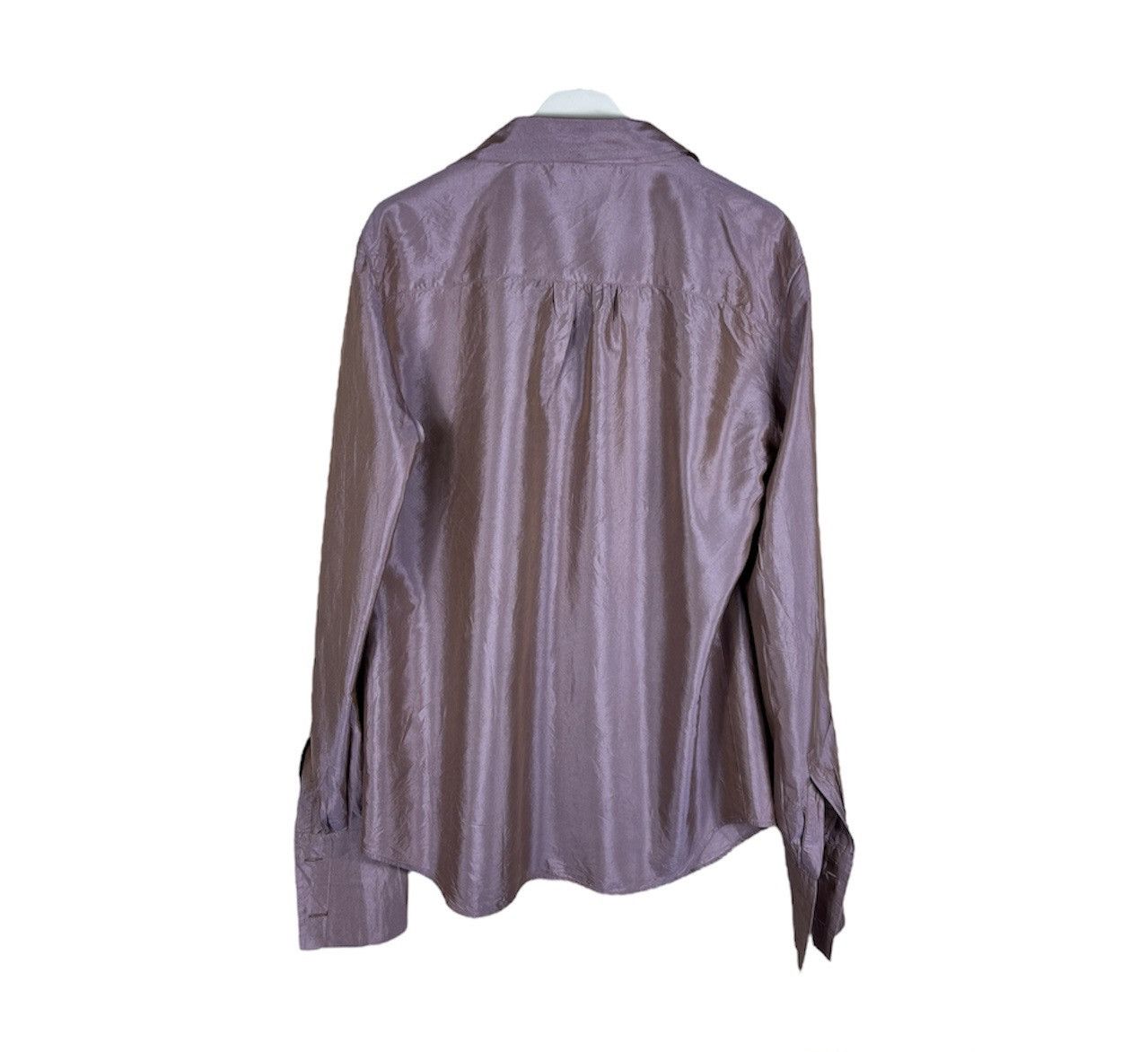 Max Mara Max Mara pure seta 100% silk button up shiny shirt luxury Size M / US 6-8 / IT 42-44 - 2 Thumbnail