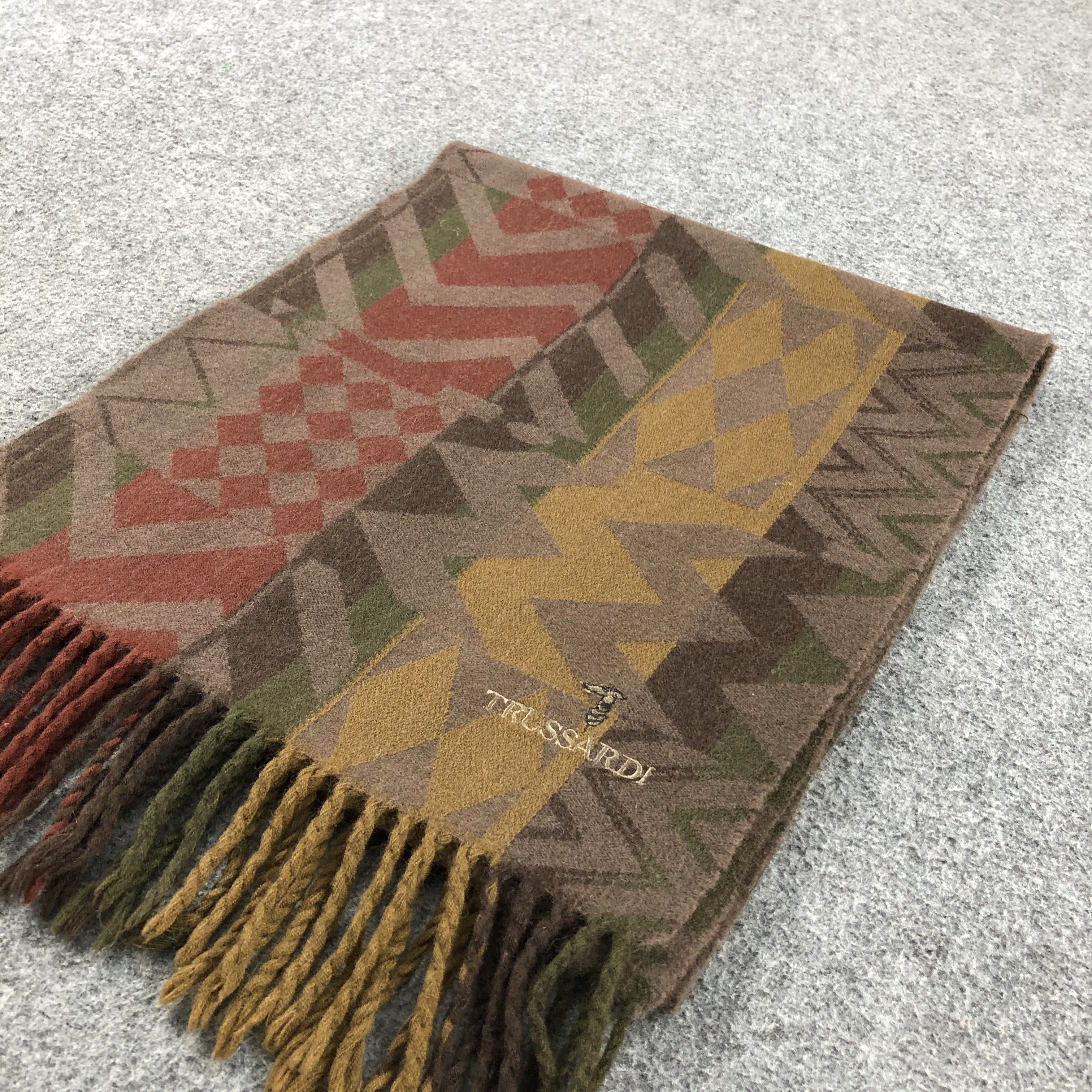 Trussardi Trussardi Native Wool Scarf Muffler V691 Size ONE SIZE - 2 Thumbnail