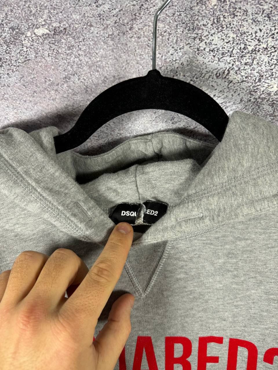Dsquared2 × Vintage Dsquared2 Printed Logo Gray Hoodie Men's Small Size US S / EU 44-46 / 1 - 6 Thumbnail