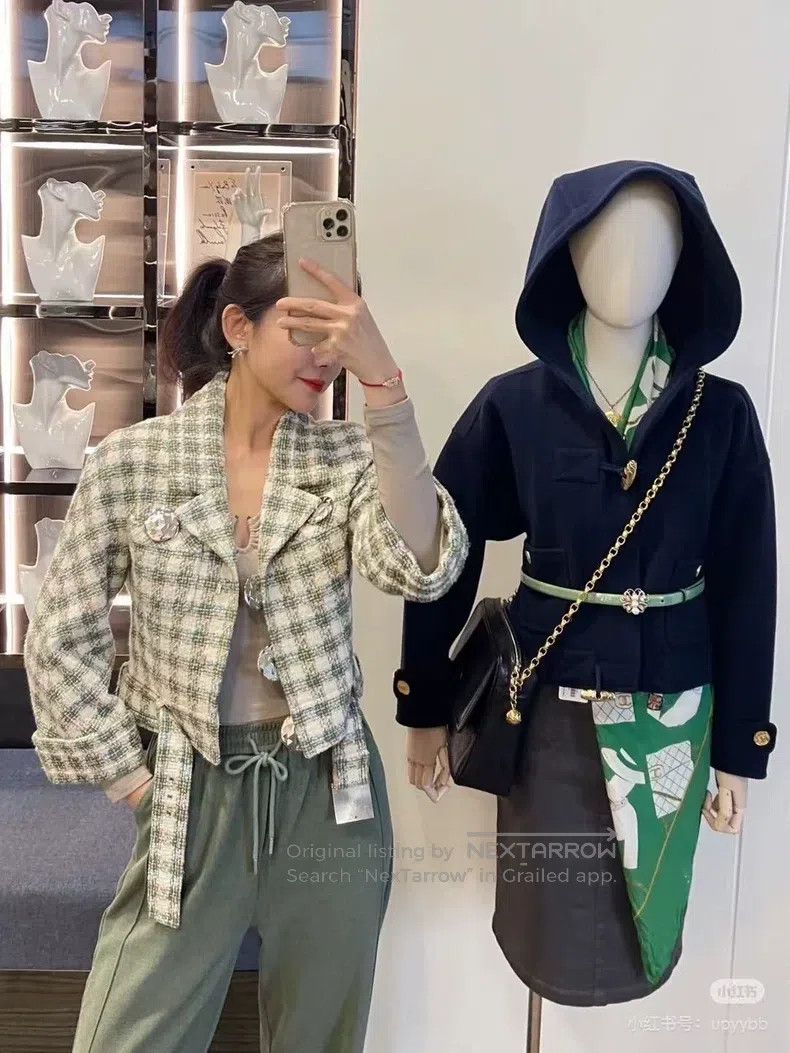 Chanel Chanel Green plaid jacket Size XS / US 0-2 / IT 36-38 - 7 Thumbnail