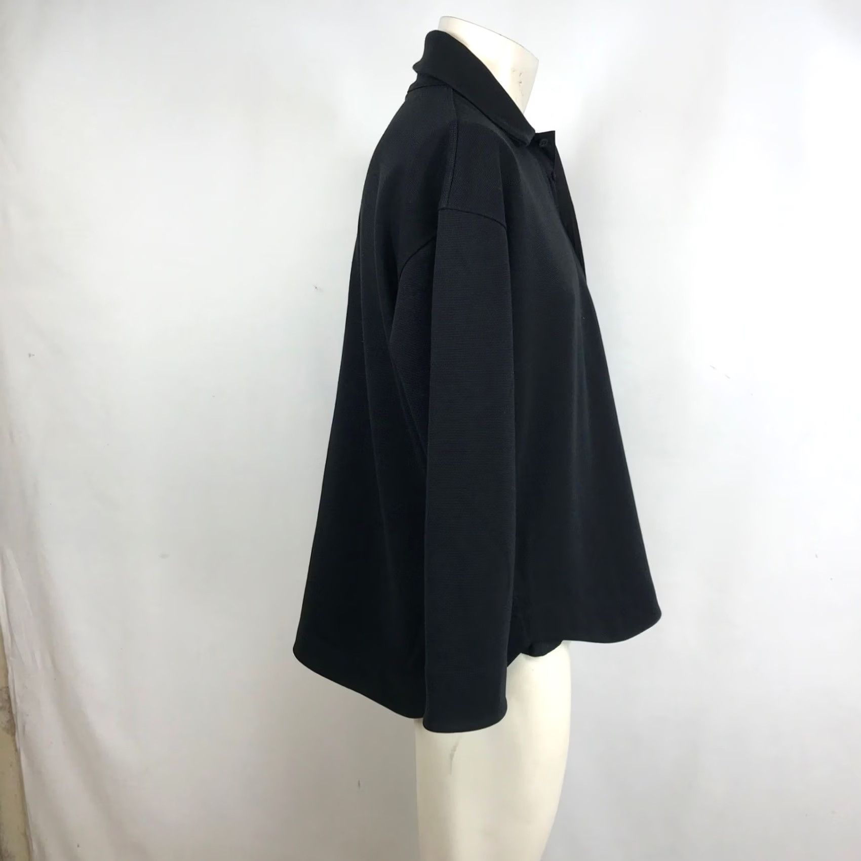 Vintage Public Rec Black Ribbed Knit Polo Shirt Adult M Relaxed Fit Long Sleeve Size US M / EU 48-50 / 2 - 4 Thumbnail