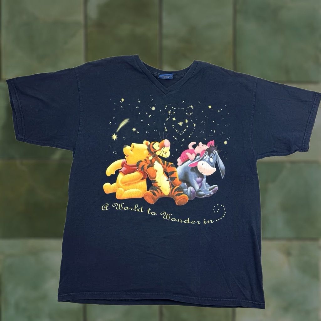 Vintage VINTAGE Winnie The Pooh Sleep Shirt Womens L Eeyore Tigger Piglet Night Sky Shirt Size L / US 10 / IT 46 - 1 Thumbnail