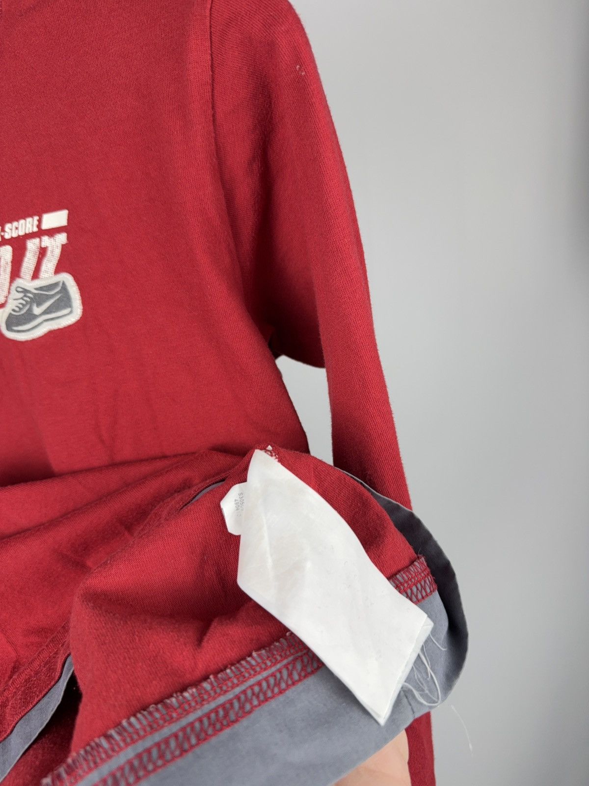 Nike Vintage 00s Nike Just Do It Women’s Red Long Sleeve Top Size XS / US 0-2 / IT 36-38 - 9 Thumbnail
