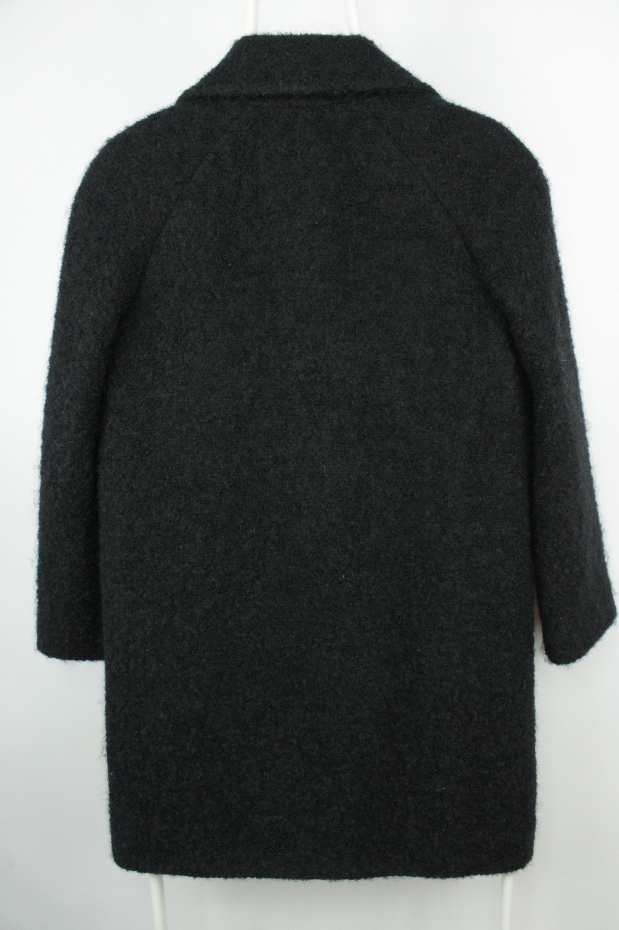 Circolo 1901 Circolo 1901 Mohair Wool Blend Black Women's Coat Size S / US 4 / IT 40 - 7 Thumbnail