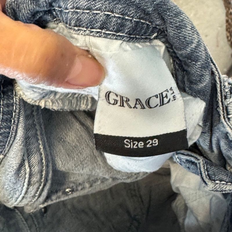 Grace in LA Grace in LA contrasting stitching bling pockets 29 bootcut Size 29" - 11 Thumbnail