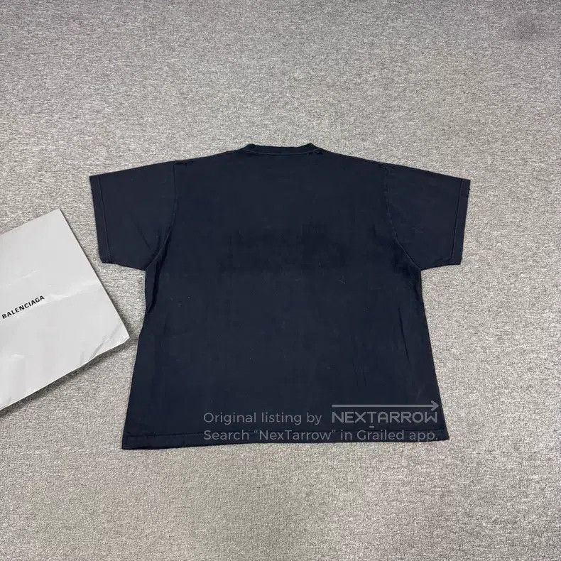 Balenciaga Balenciaga Golden Sand Glitter Printed Crew Neck Short Sle Size US L / EU 52-54 / 3 - 2 Thumbnail