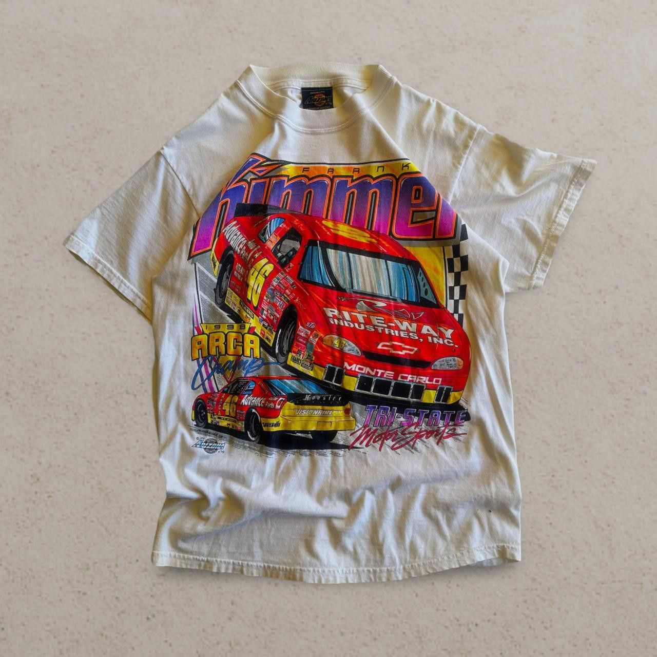 NASCAR 🏁 1998 ARCA Champs NASCAR "Summer" Indy 500 Tee Size US M / EU 48-50 / 2 - 1 Thumbnail