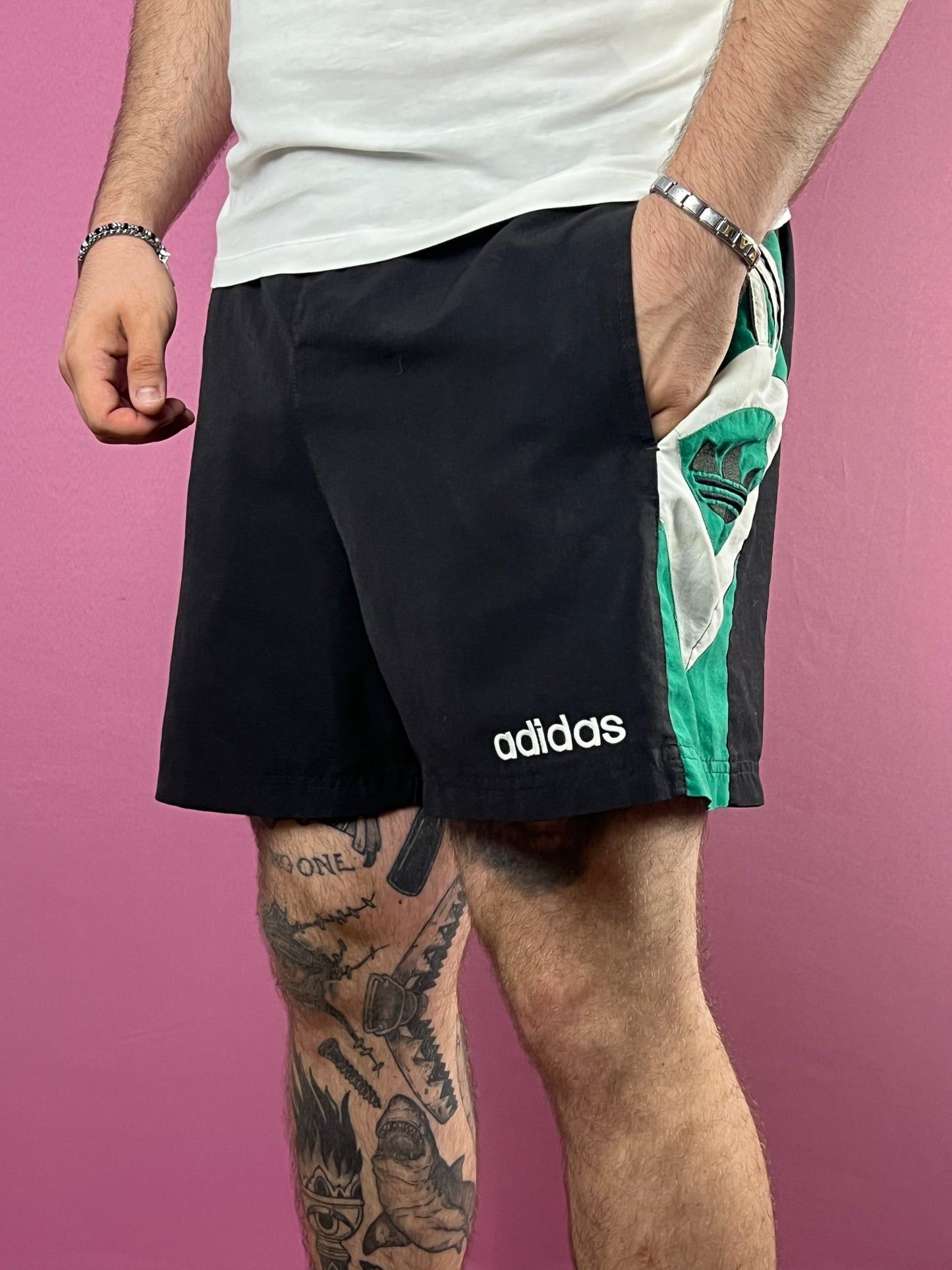 Adidas × Vintage 90s Adidas Vintage Men's Sport Shorts - L Size US 34 / EU 50 - 1 Thumbnail